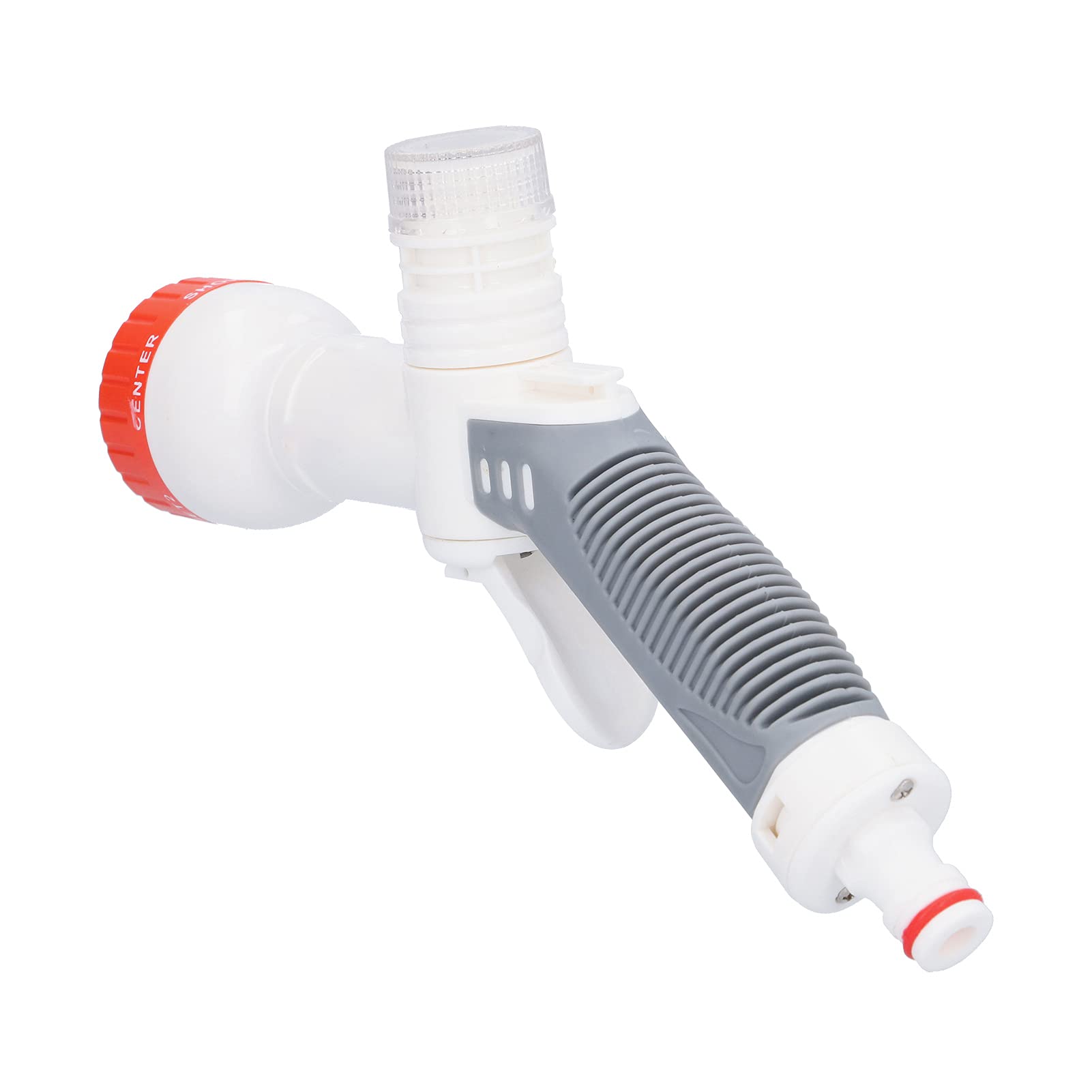 **Heavy Duty Leakproof Garden Hose Nozzle Sprayer - 8 Adjustable Spray Patterns for Watering Plants, Lawn Care, Car Washing & Outdoor Cleaning**    *(Use Cases: Perfect for gardening, lawn maintenance, car detailing, patio cleaning, and pet bathing)*