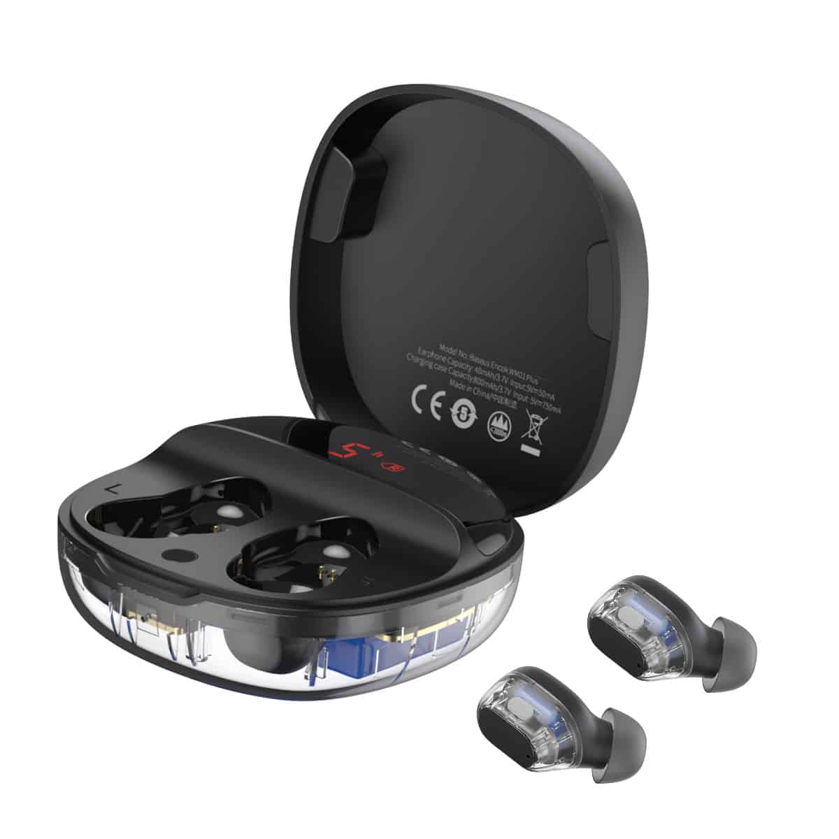 Baseus WM01 PLUS True Wireless Earbuds - Bluetooth 5.0, Hi-Fi Stereo Sound, 30H Playtime, IPX5 Waterproof - Perfect for Gym, Running & Travel (Black)