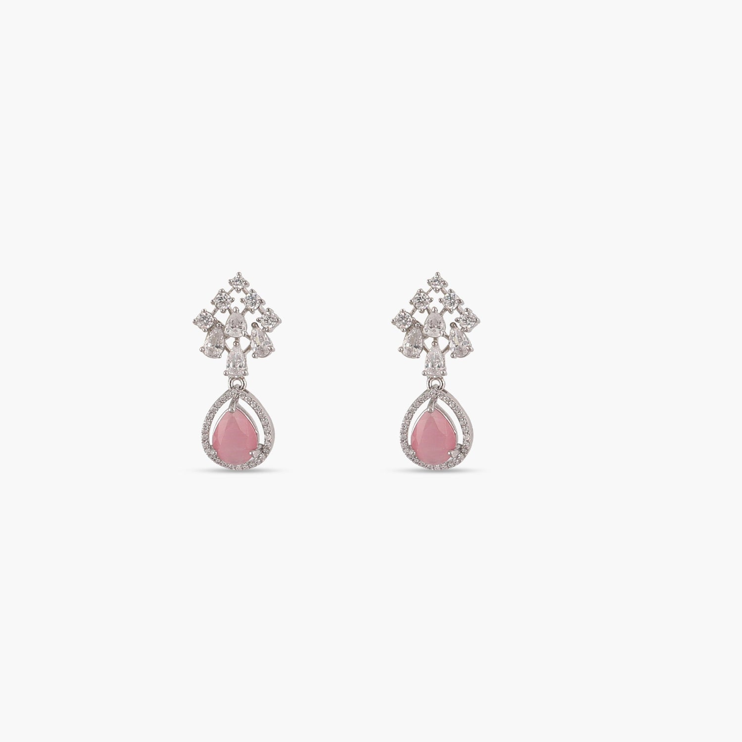 Elegant Pink CZ Necklace Set with Rosemary Design - Perfect for Valentine's Day Gifts, Anniversary Presents & Special Occasions