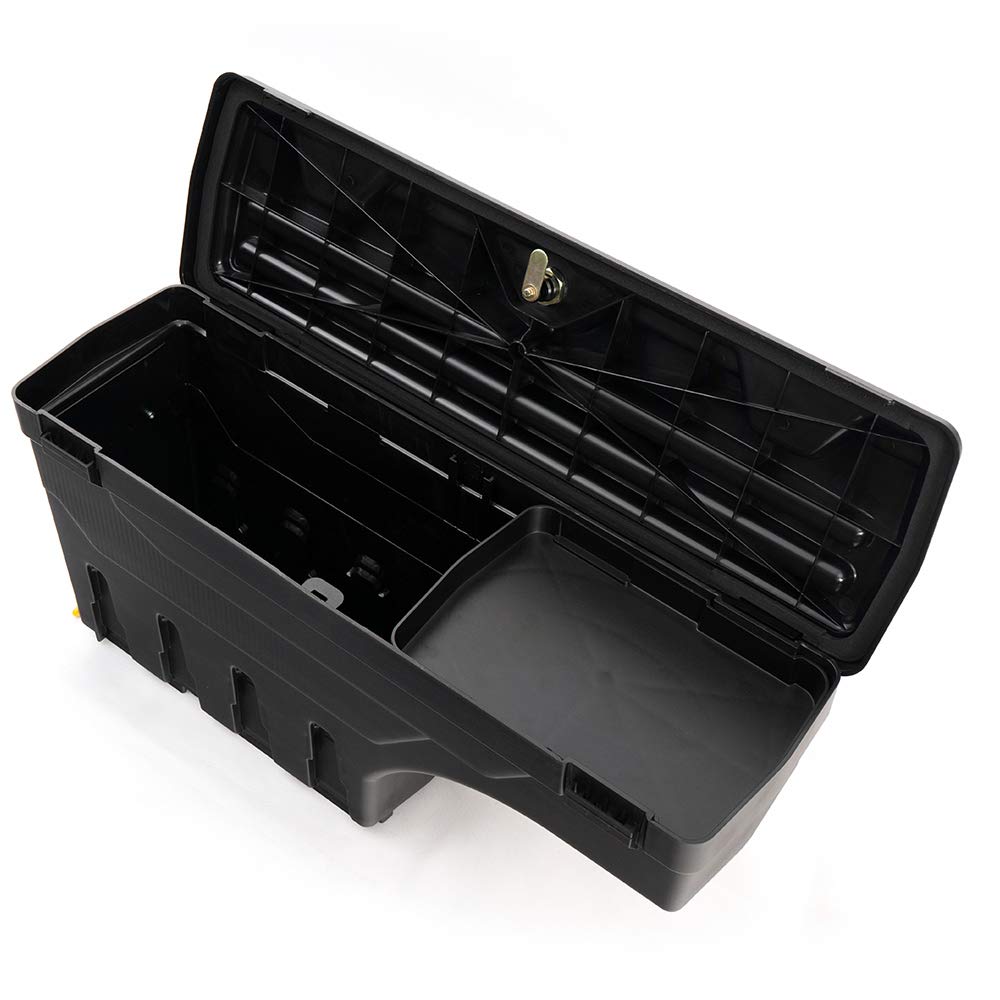 G-PLUS Black Truck Bed Storage Tool Box - Left Driver Side for 2007-2020 Toyota Tundra | Durable Cargo Organizer for Camping, Work & Outdoor Adventures