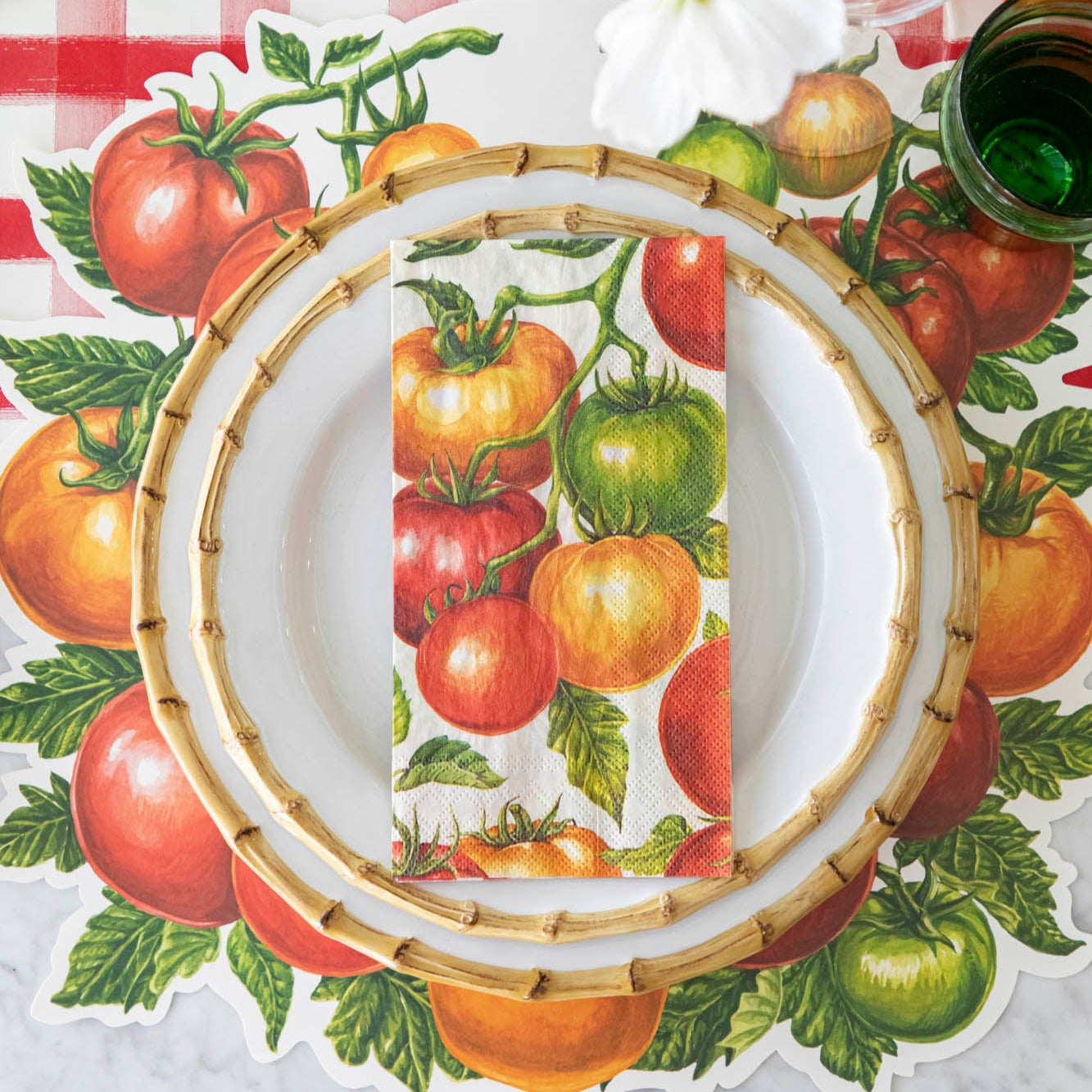 Eco-Friendly Die-Cut Tomato Shaped Placemat for Kitchen & Dining - Non-Slip Table Mat for Home Decor & Party Use