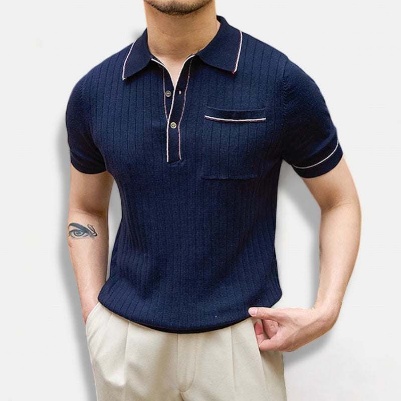 Vintage Old Money Polo Shirt - Classic English Style Cotton T-Shirt for Men | Perfect for Golf, Business Casual & Preppy Fashion