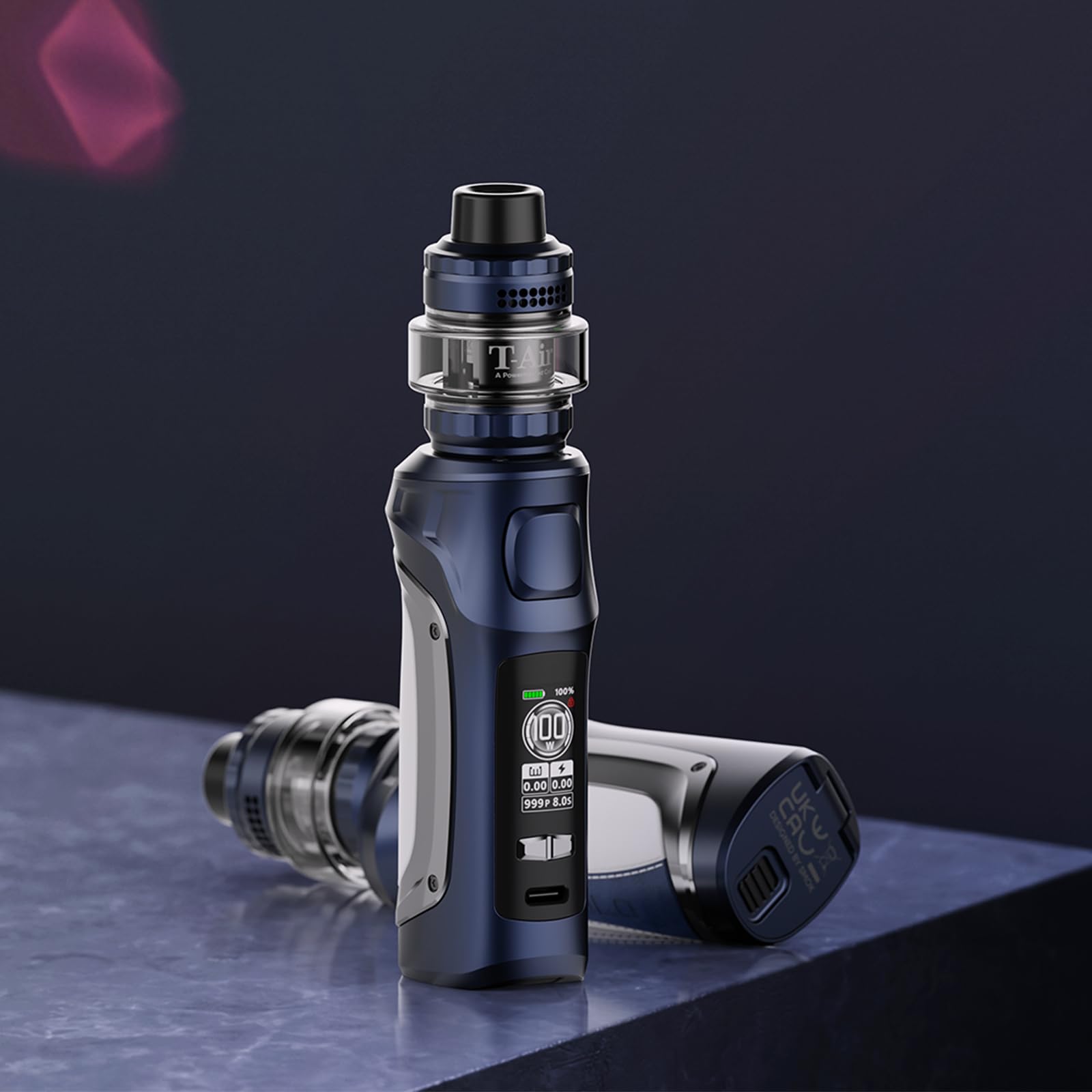 SMOK Mag Solo 100W Vape Starter Kit with 5ml T-Air Subtank & 2500mAh Rechargeable Battery - Rainbow Prism Edition | Complete Vaporizer Set (No E-Liquid/No Nicotine) for Beginners & Cloud Chasers | Perfect for Home Use, Travel & Social Vaping