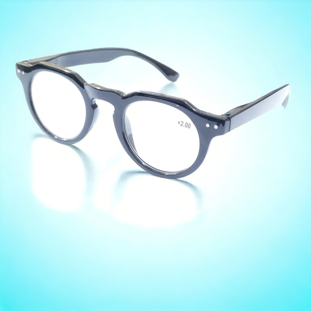 Round Hexa Full Frame Reading Glasses - Blue Light Blocking Computer Glasses for Men & Women - Perfect for Office Work, Reading, and Screen Time