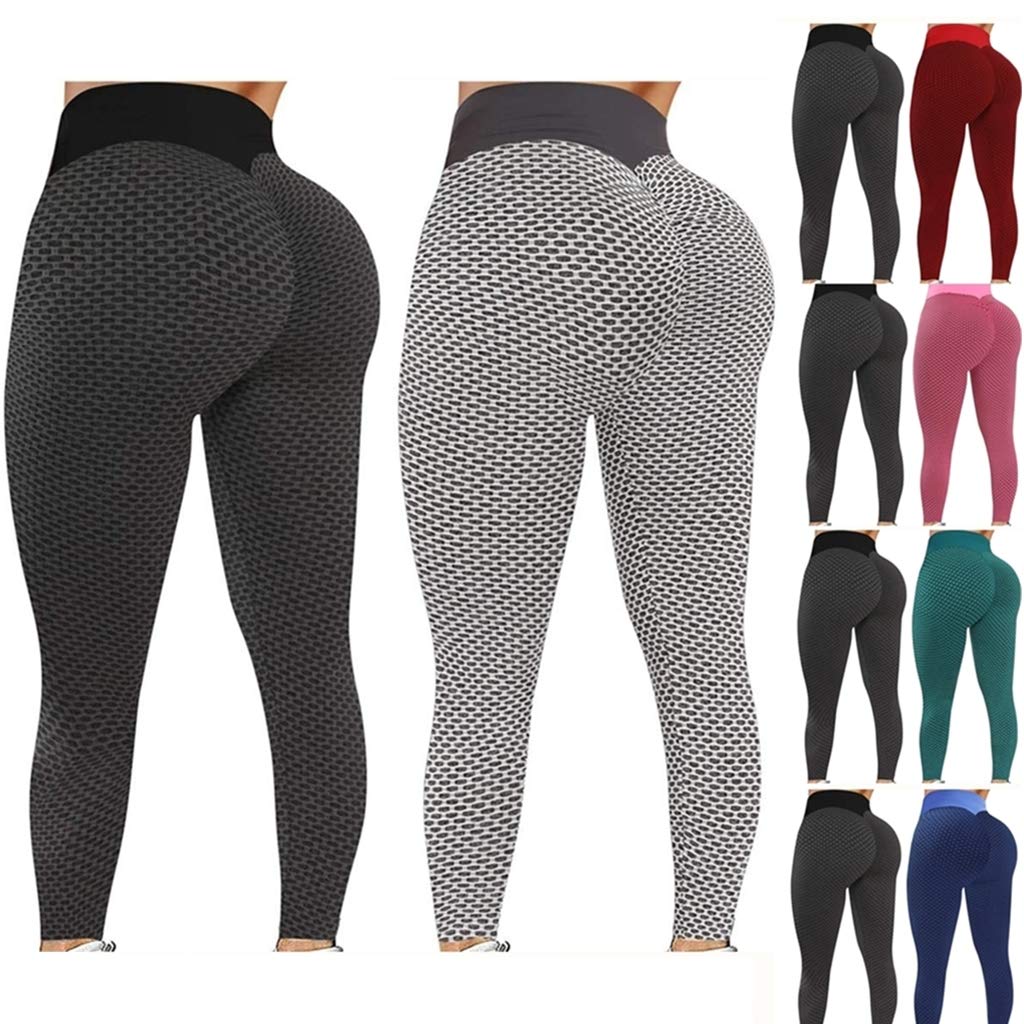 SDCSQ TikTok Famous High Waist Yoga Pants for Women - Tummy Control Slimming Booty Leggings, Workout Running Butt Lift Tights | Perfect for Gym, Yoga, Running & Everyday Wear
