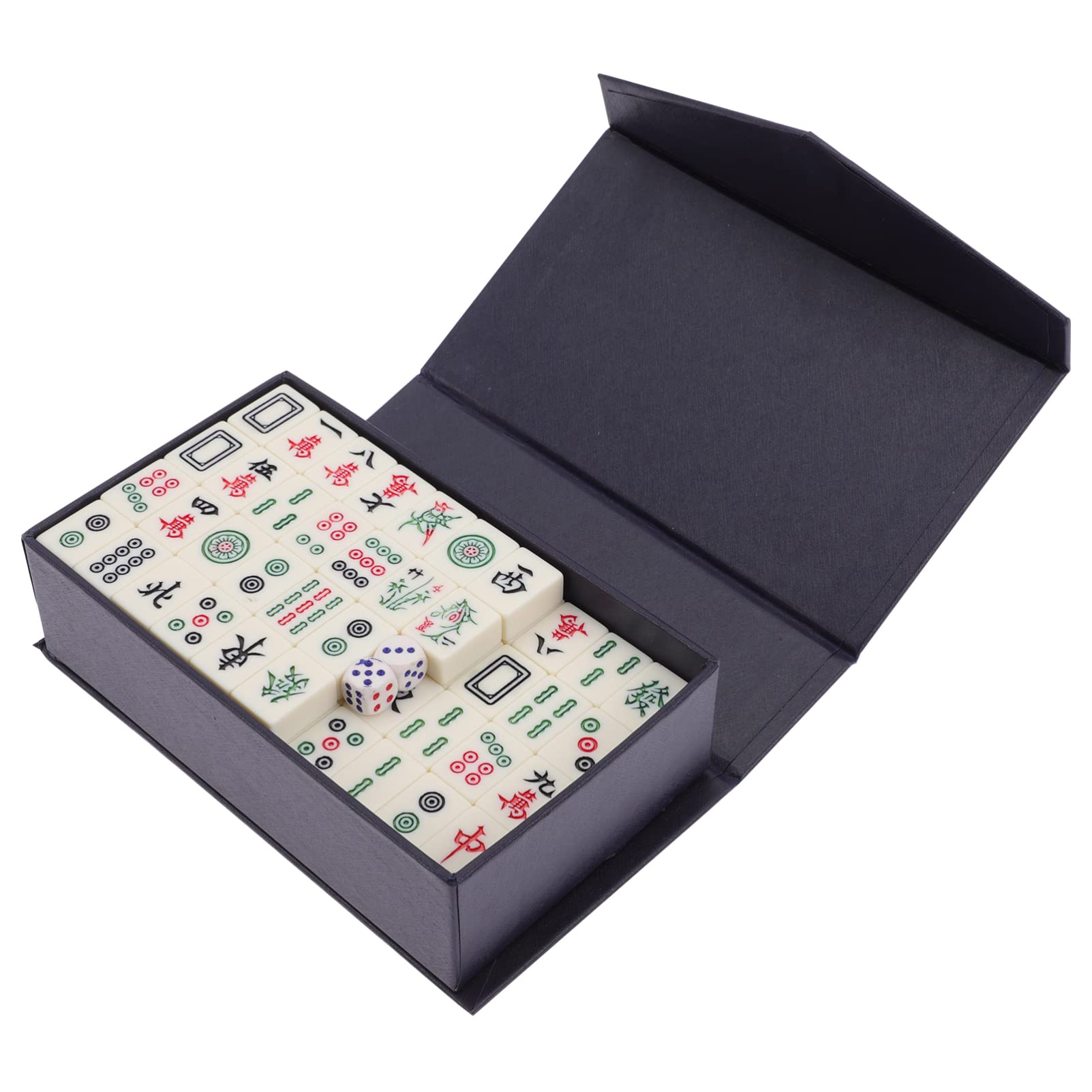 ABOOFAN Mini Chinese Mahjong Set - Portable Travel Size Traditional Tile Game for Family, Friends & Camping | Fun Indoor & Outdoor Board Game for Parties, Travel & Game Nights