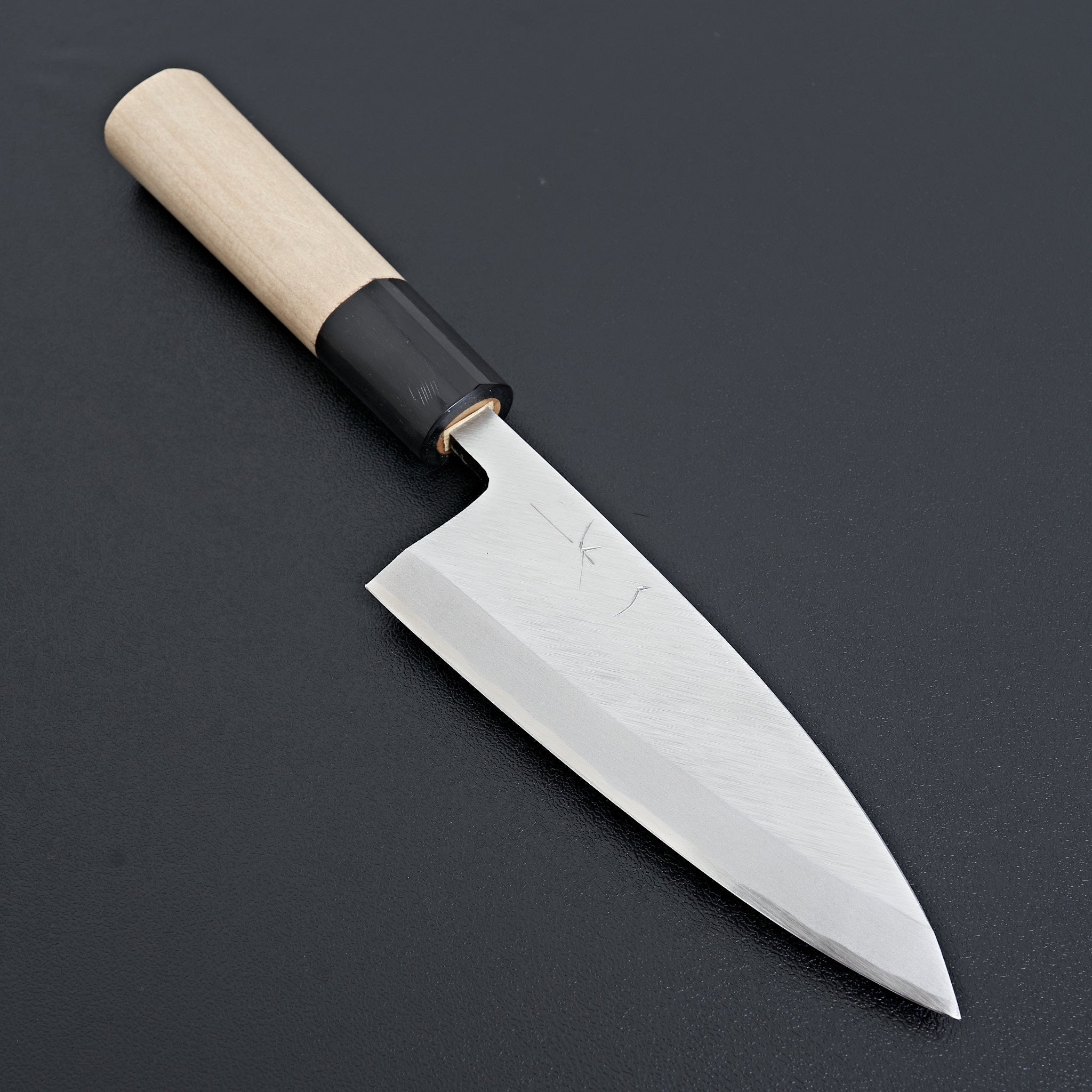 Hitohira Gorobei White #3 Deba 120mm Japanese Chef Knife with Ho Wood D-Shaped Handle - Perfect for Sushi, Filleting Fish & Precision Cutting