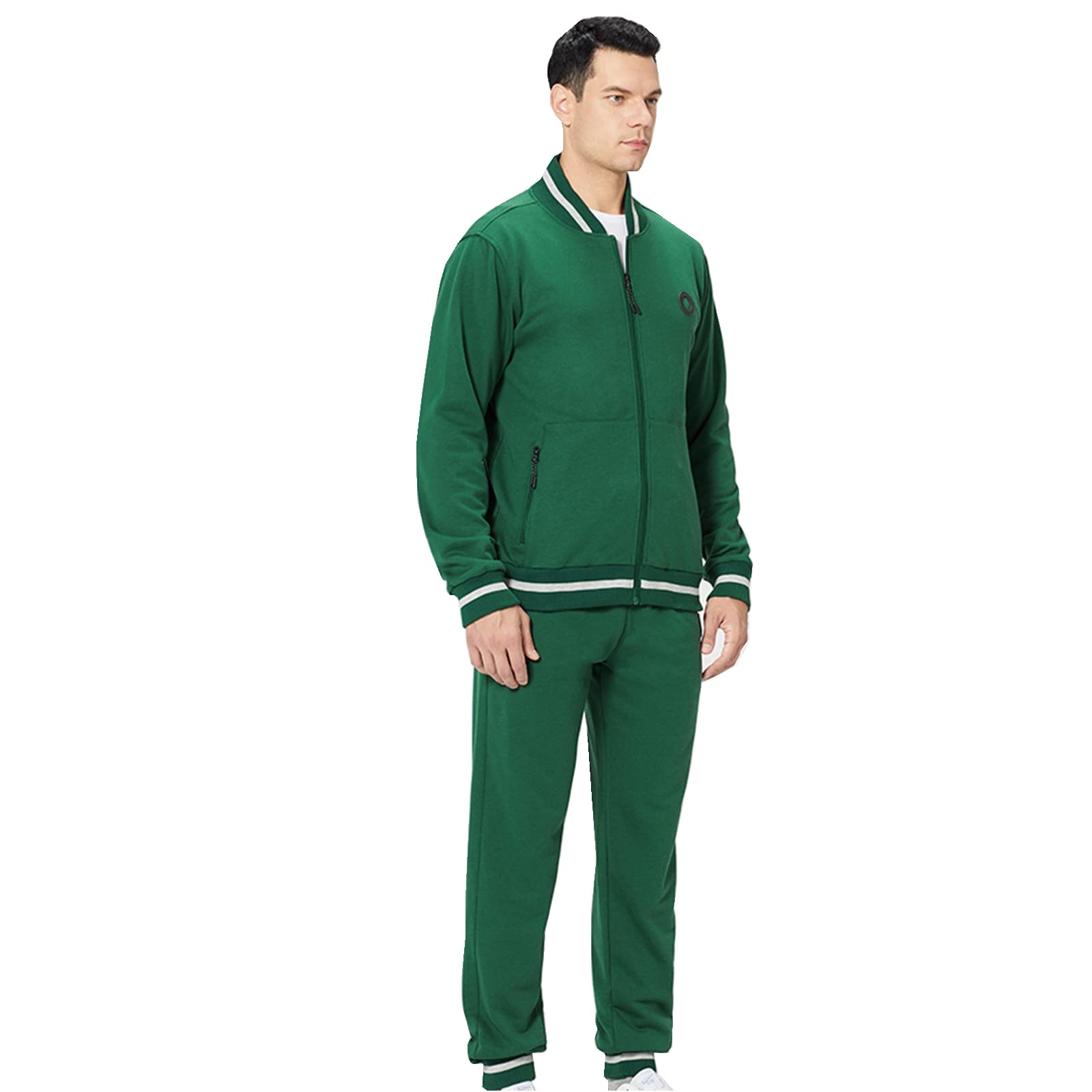 Men's Velvet Tracksuit Set - 2 Piece Velour Jogging Suit with Full Zip Sweatshirt & Sweatpants | Comfortable Lounge Wear for Gym, Running & Casual Outfits