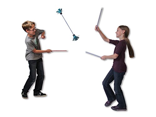 Red Jolly JRS Beginner Juggling Flower Sticks - Easy to Learn Juggling Toys for Kids & Adults - Perfect for Circus Training, Party Entertainment & Stress Relief