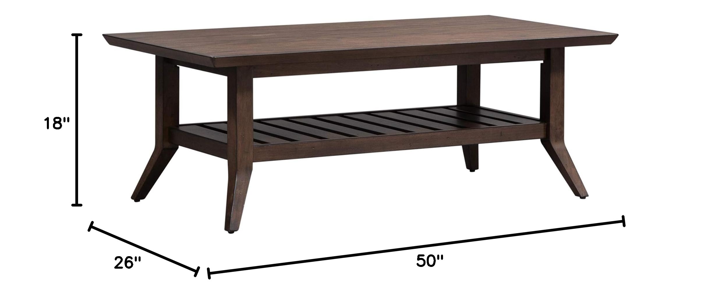 Liberty Furniture Industries Ventura BLVD Modern Rectangular Coffee Table - Stylish Living Room Center Table for Home Decor & Entertainment Spaces