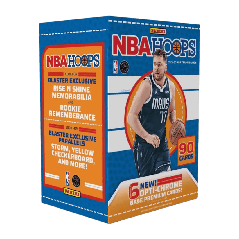 2024-2025 Panini NBA Hoops Basketball Blaster Box - 72 Trading Cards with Rookies & Stars - Perfect for Collectors, Gifts & Fantasy Basketball Fans
