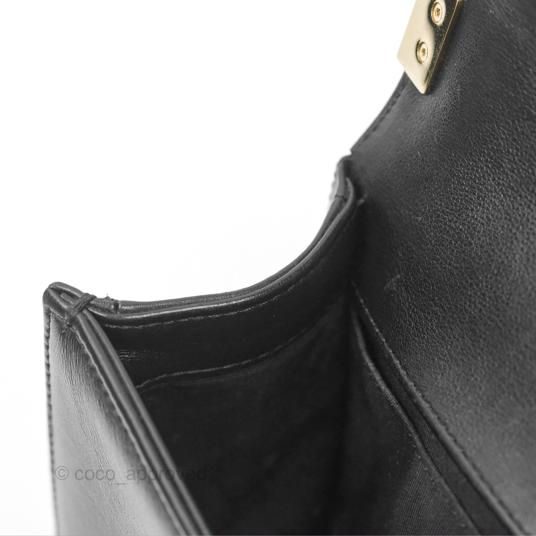Chanel Chevron Small Boy Bag in Black Calfskin with Gold Hardware - Luxury Crossbody Bag for Women, Perfect for Evening Events & Date Nights