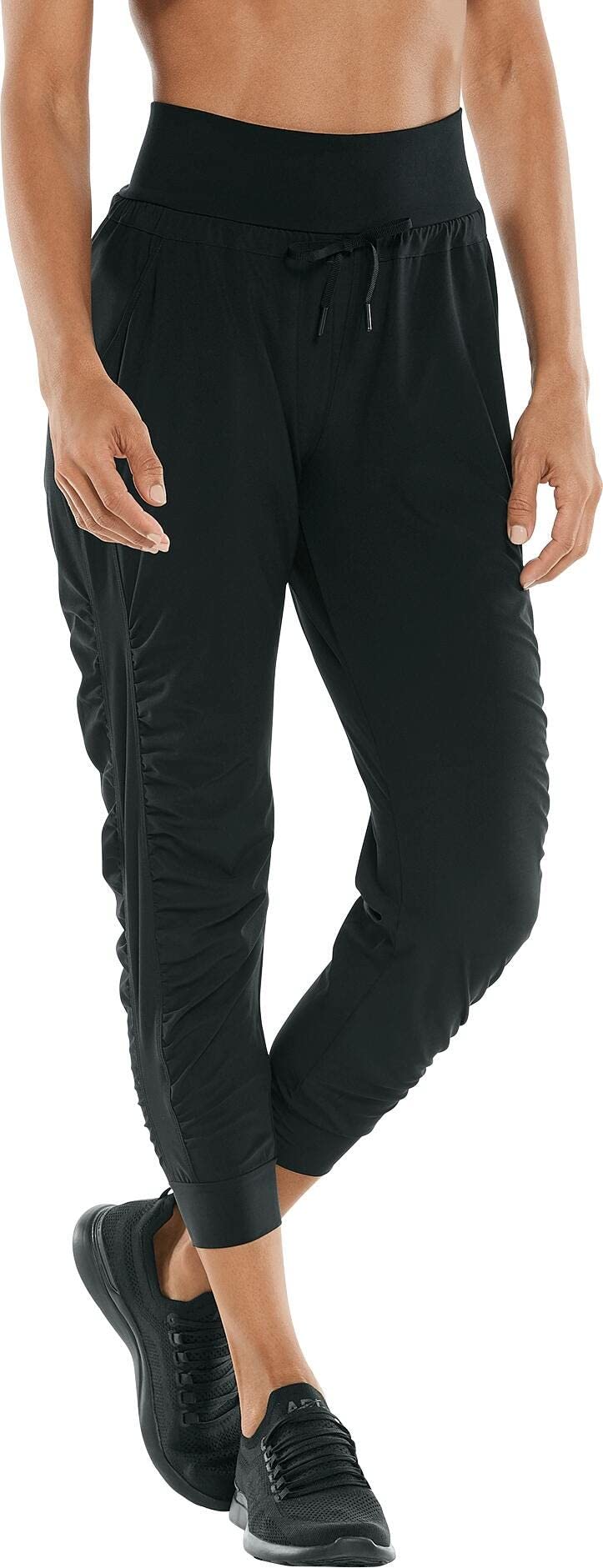 Coolibar UPF 50+ Women's Sun Protective Joggers - Lightweight Activewear Pants for Running, Yoga & Outdoor Activities