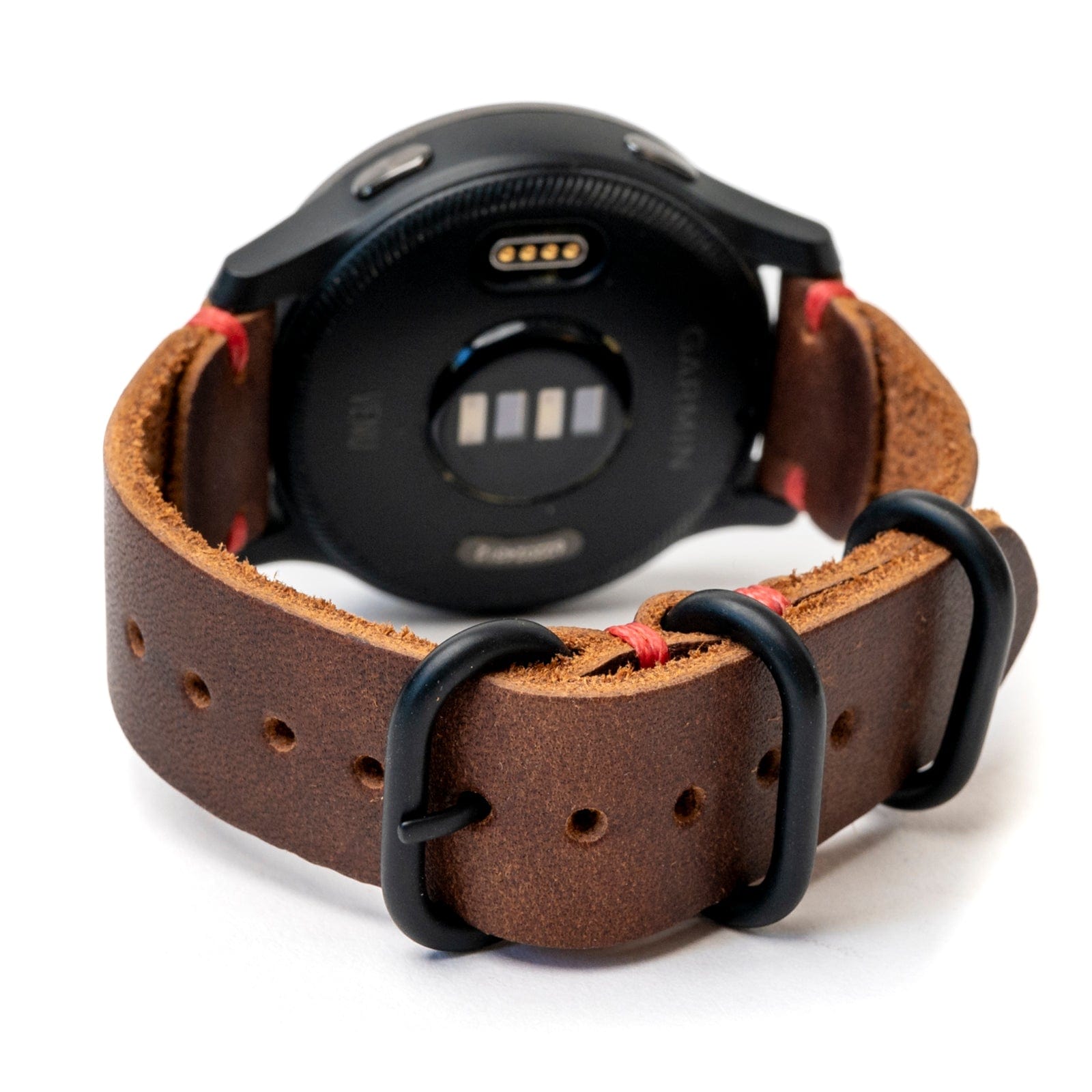 Premium Genuine Leather Replacement Watch Band for Garmin Smartwatches - Comfortable & Durable Strap for Fenix, Forerunner, Vivoactive Series - Perfect for Workouts, Running & Everyday Wear