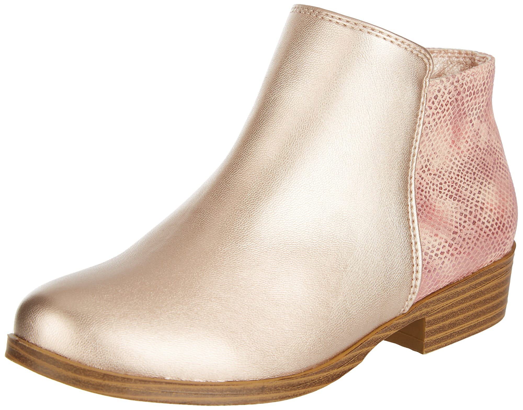 MIA Girl's Jeymi Pale Gold Sneakers for Little Kids & Big Kids - Comfortable Casual Shoes for School, Play & Everyday Wear