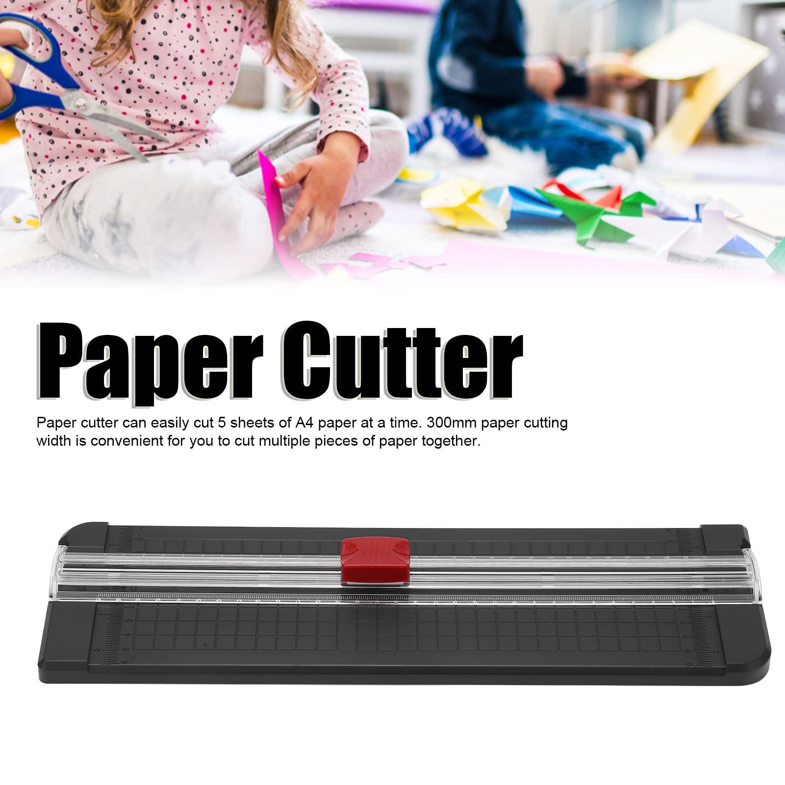 300mm A4 Paper Cutter - Heavy Duty Kraft Paper Trimmer for Office, School & Crafting | Easy to Use with Precise Cutting | Perfect for Scrapbooking, Card Making & Document Trimming