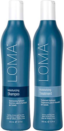 Loma Hair Care Moisturizing Shampoo & Conditioner Set - Hydrating & Repairing Duo for Dry, Damaged Hair - Salon Quality Hair Treatment for Smooth, Shiny Locks - Perfect for Daily Use & Color-Treated Hair