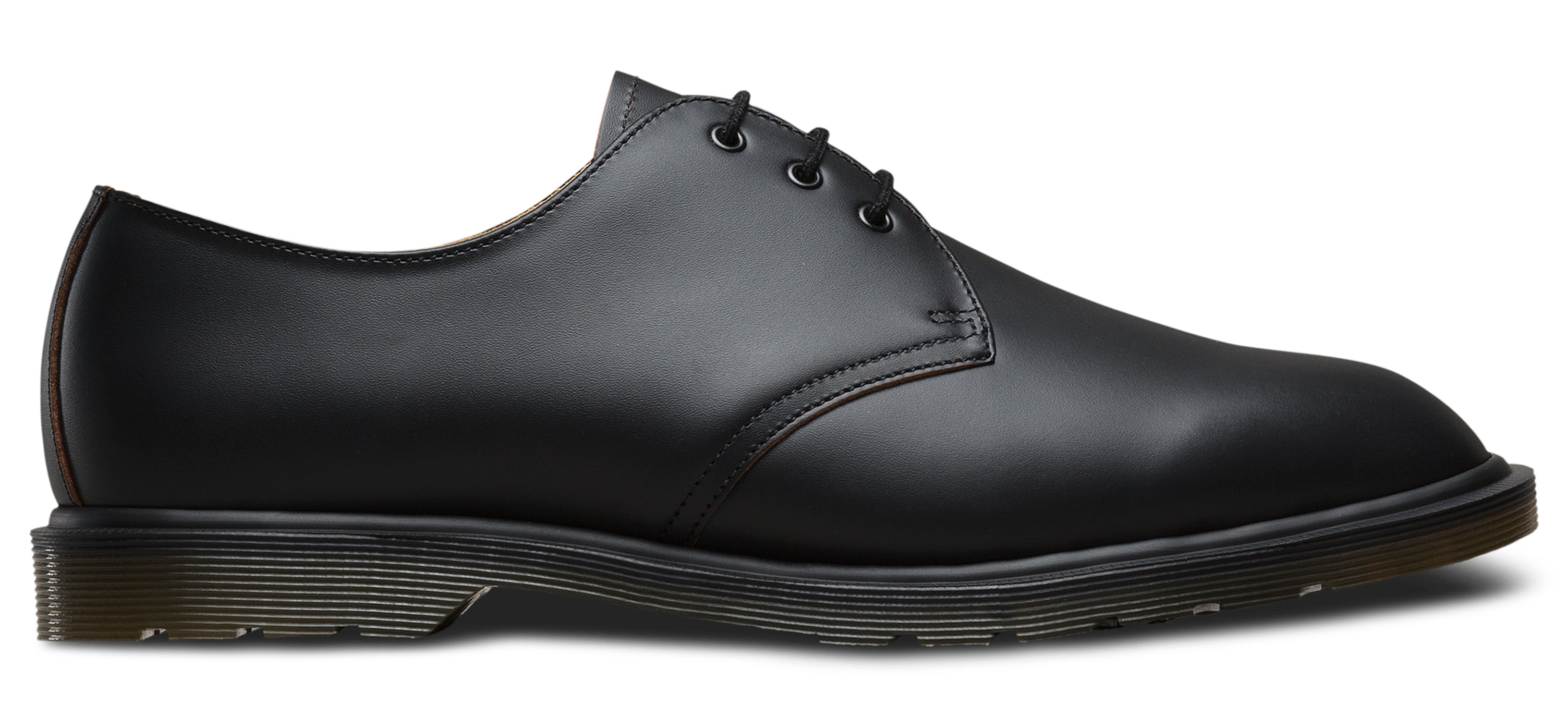 Dr. Martens 1461 Steed Black Quilon Leather Oxford Shoes - Made in England | Classic Unisex Style for Work, Casual & Everyday Wear