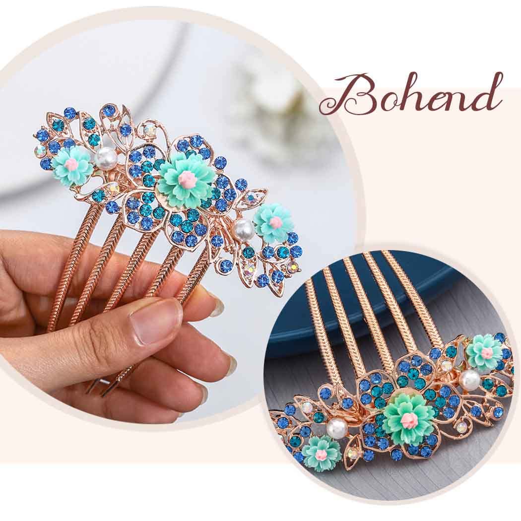 Sparkling Rhinestone Hair Comb - Bridal Hair Accessories for Women & Girls - Perfect for Weddings & Parties