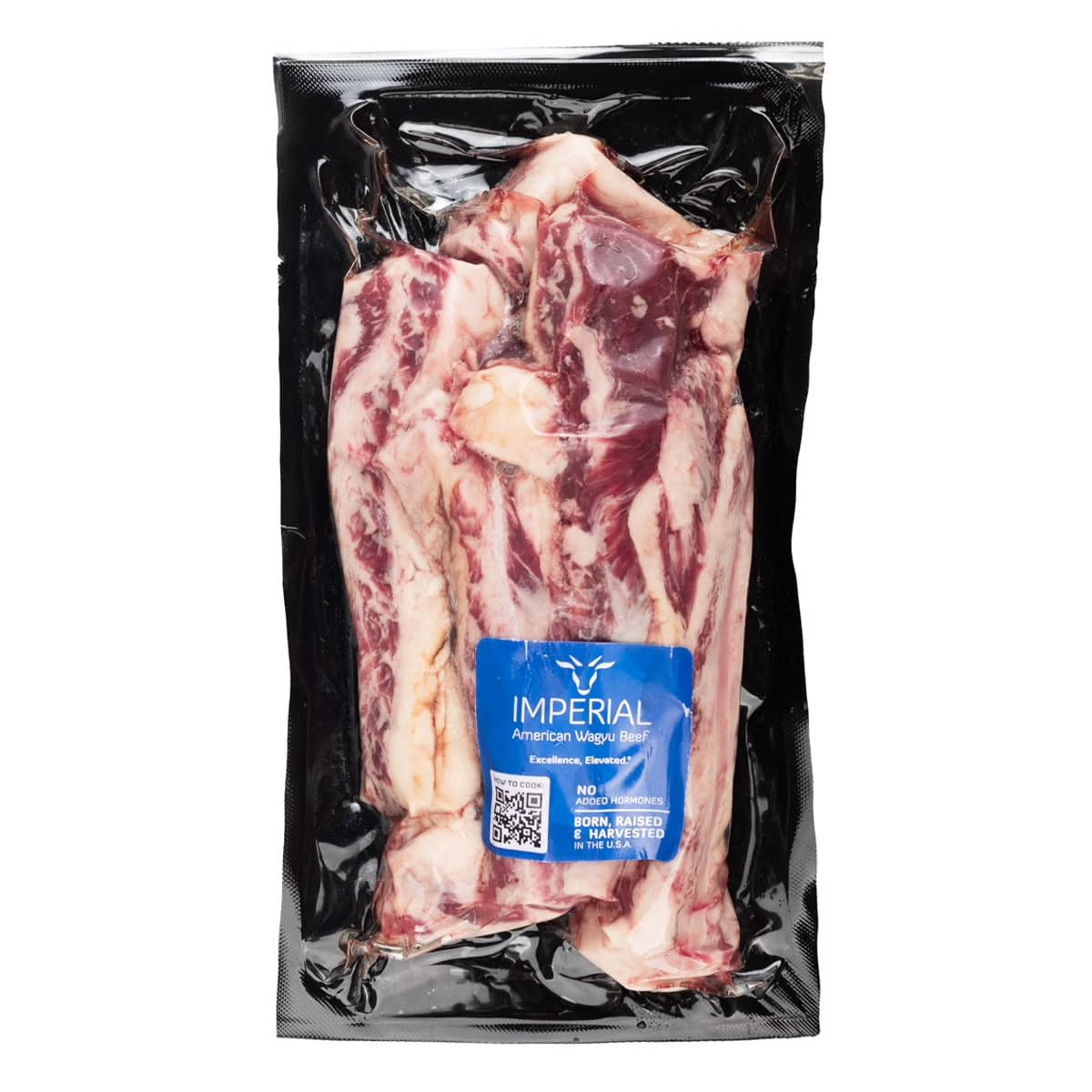 Premium Wagyu Beef Rib Finger Meat - 4 Pack (1 lb Each) | USDA Certified, Vacuum Sealed & Frozen | Perfect for BBQ, Grilling, Slow Cooking & Gourmet Meals | Product of USA | Ideal for Steak Lovers, Home Chefs & Special Occasions