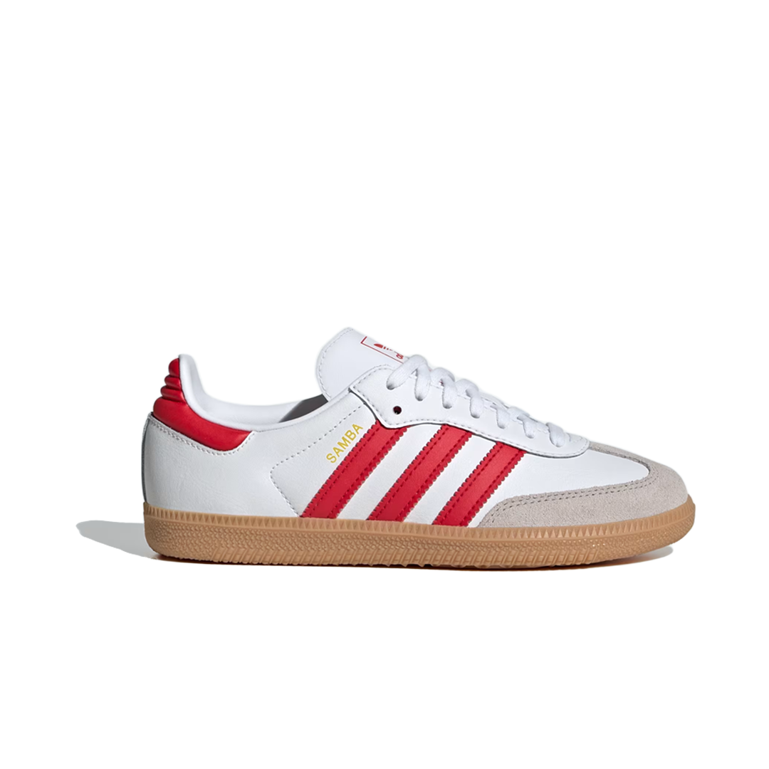Original Kids Samba OG Sneakers - Better Scarlet Red for Boys & Girls | Comfortable & Stylish School Shoes for Running, Play & Everyday Wear