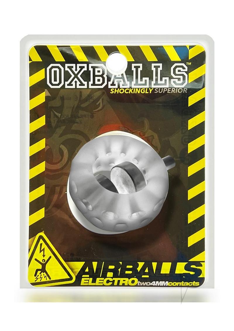 Airballs Electro Air Lite Silicone Ball Stretcher - Clear Ice Design for Comfort & Discretion | Perfect for Fitness, Intimacy & BDSM Play