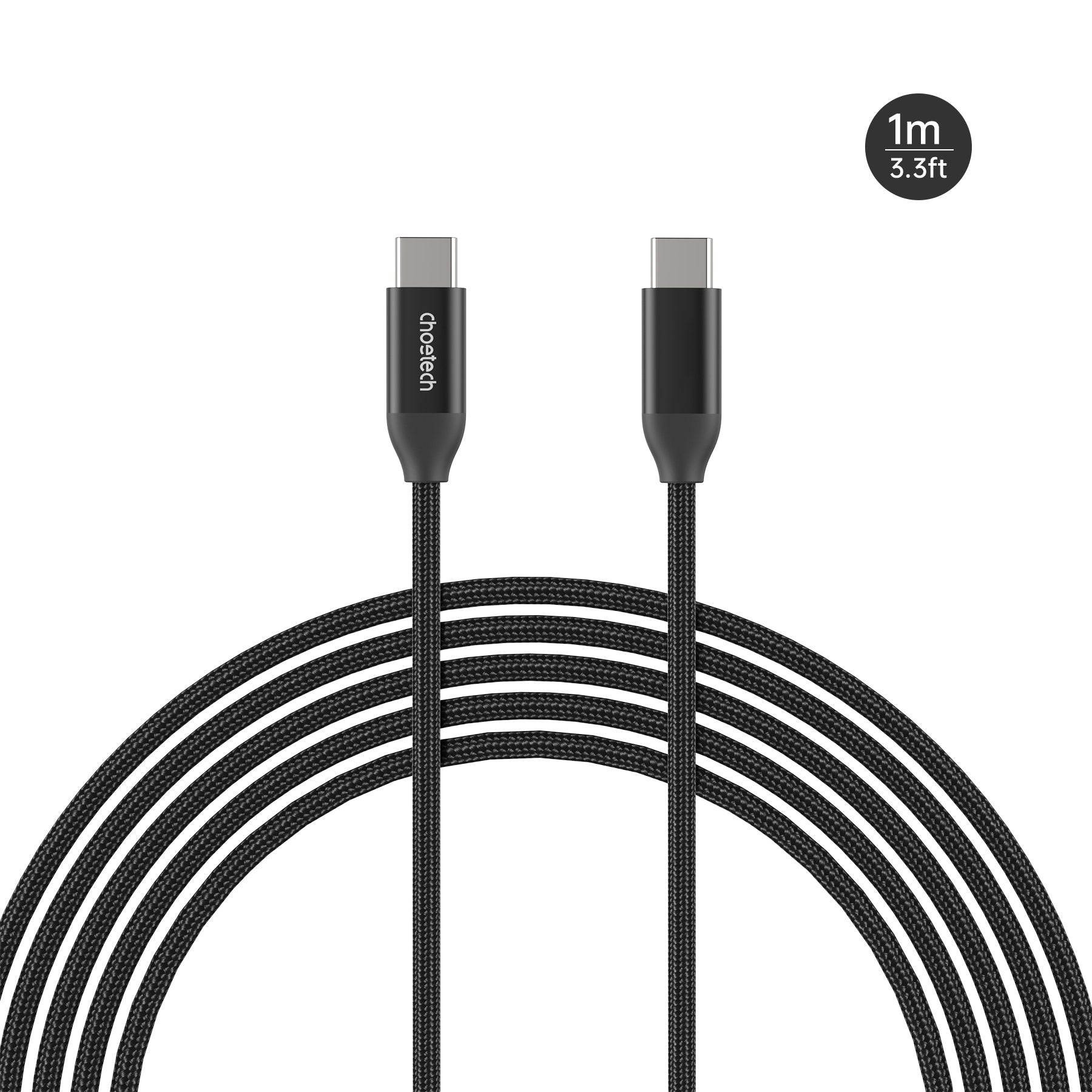 Choetech PD3.1 240W USB C to USB C Fast Charging Cable 1.2m/4ft - Compatible with MacBook Pro, iPad Pro, Galaxy S23 & More - Perfect for Home, Office & Travel Charging