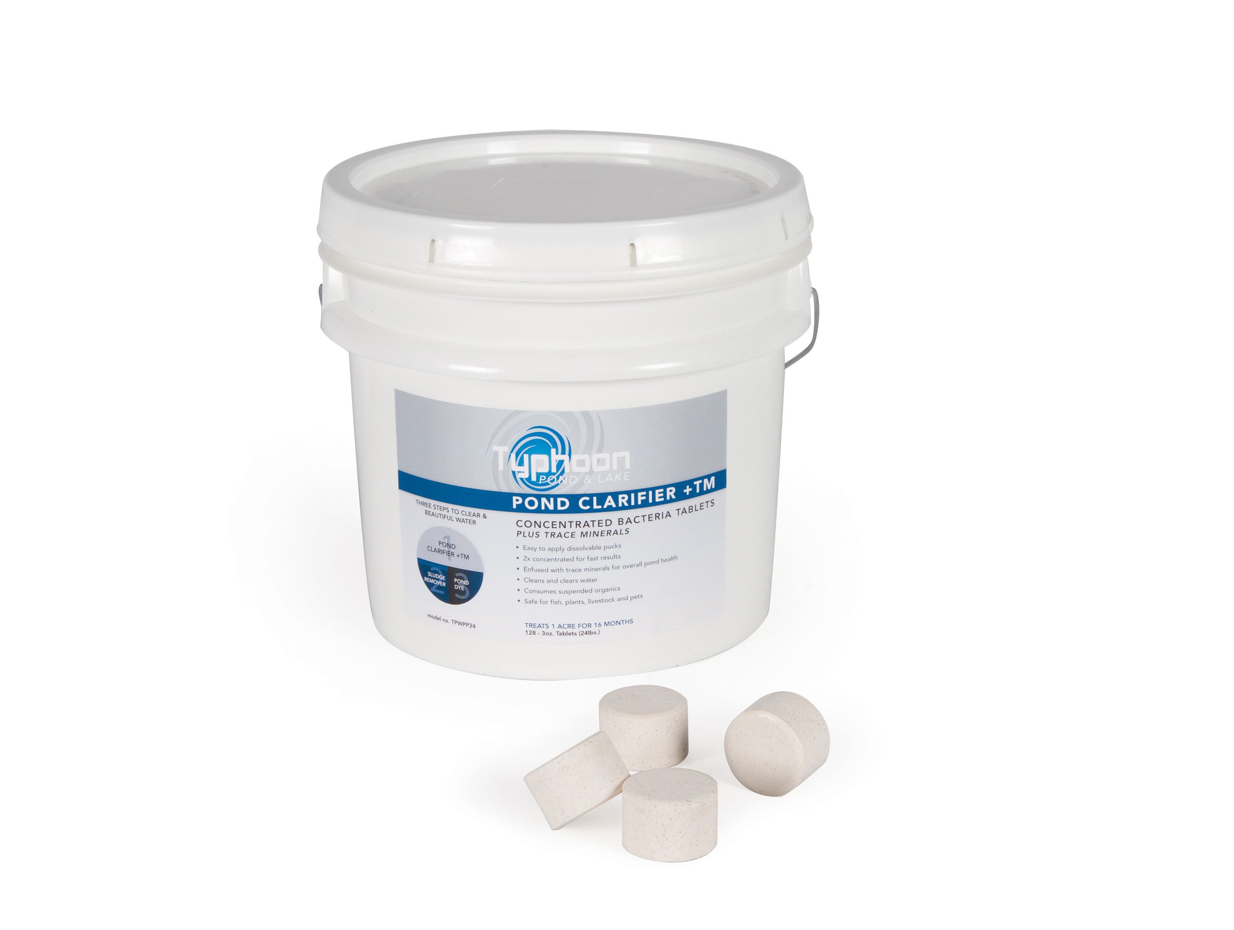 Atlantic Water Gardens TPWPP24 Concentrated 3 oz Tablet Pond Clarifier - Clear Cloudy Water & Improve Pond Health | Perfect for Garden Ponds, Water Features & Koi Ponds