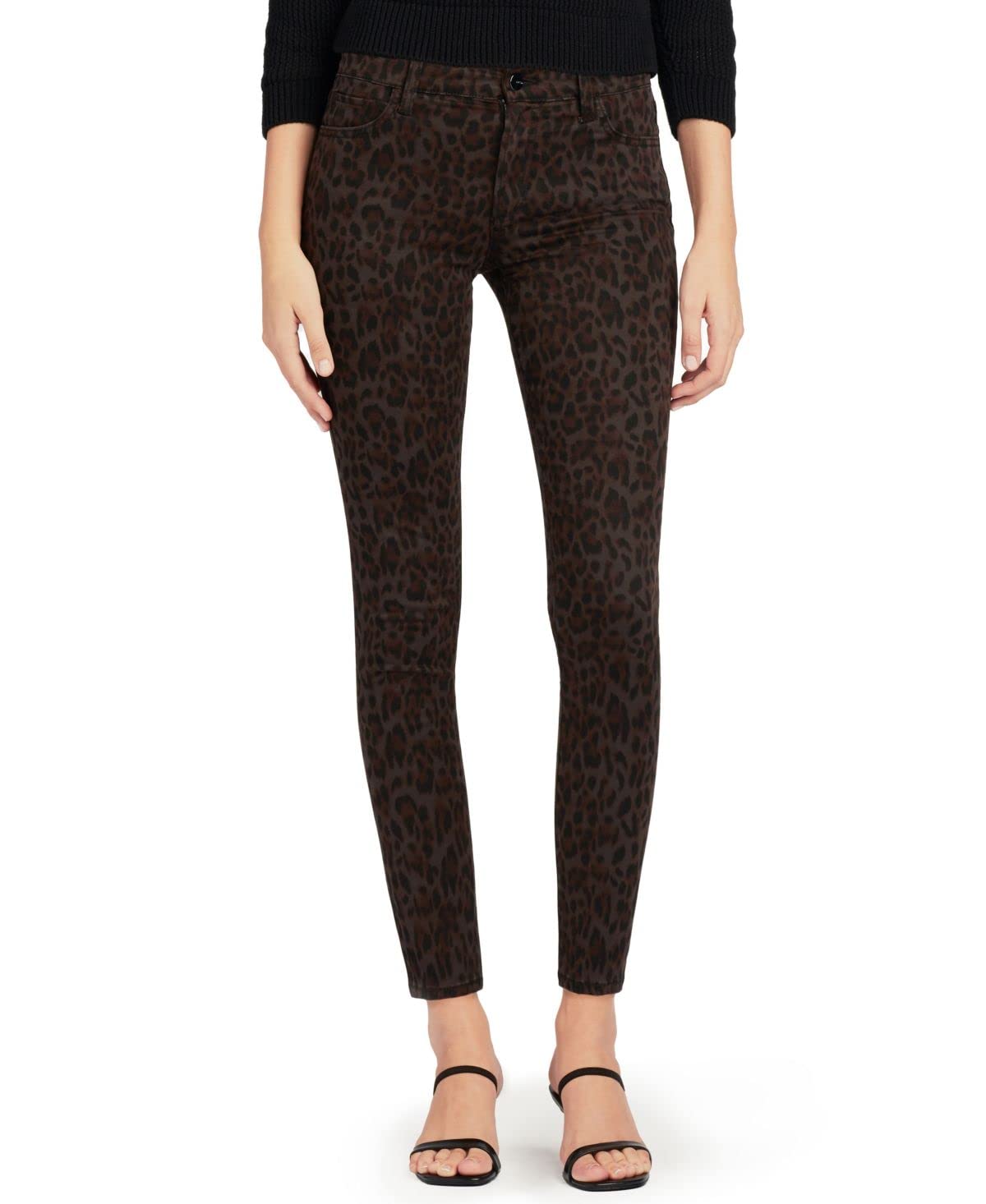 Joe's Jeans Women's The Icon Animal Print Mid-Rise Skinny Jeans - Stylish & Comfortable Stretch Denim Pants for Casual Wear, Night Out & Everyday Fashion
