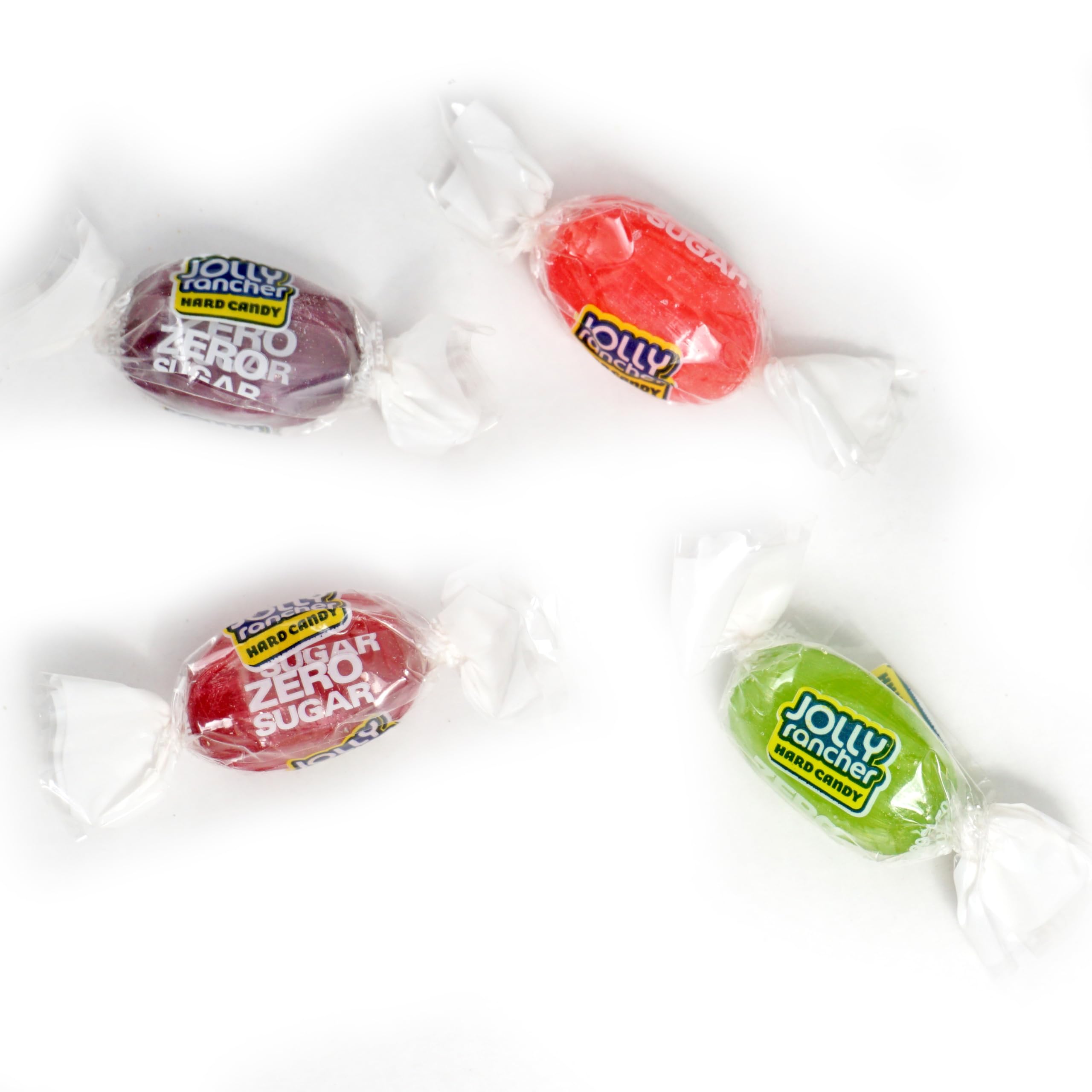 Sugar Free Jolly Ranchers Hard Candy - 4 Pack (3.6oz Bags) | Zero Sugar Individually Wrapped Candies by Hampton Popcorn & Candy Co. | Perfect for Keto Diet, Halloween Treats & Office Snacks