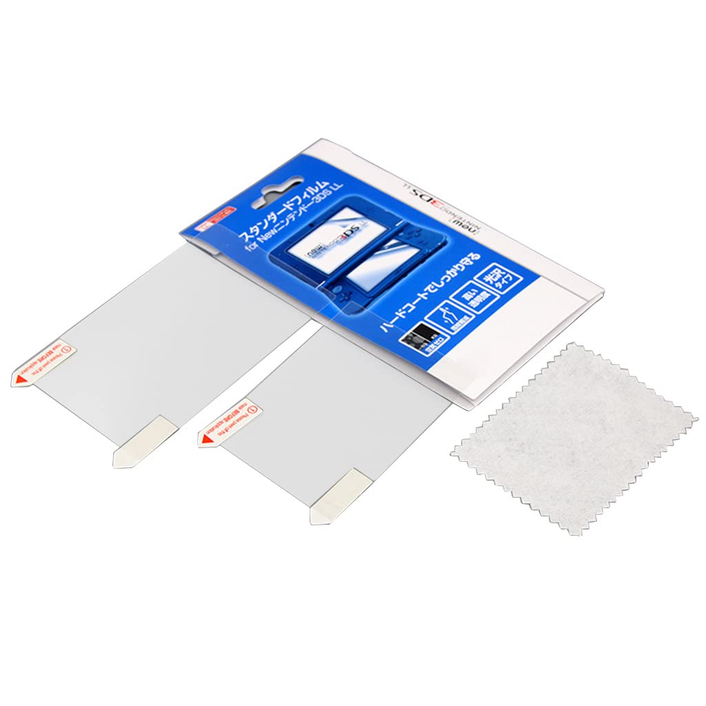 Premium LCD Screen Protector for New Nintendo 3DS XL/LL - Anti-Scratch, Bubble-Free, HD Clear Film - Top & Bottom Screen Protection for Gaming, Travel & Everyday Use