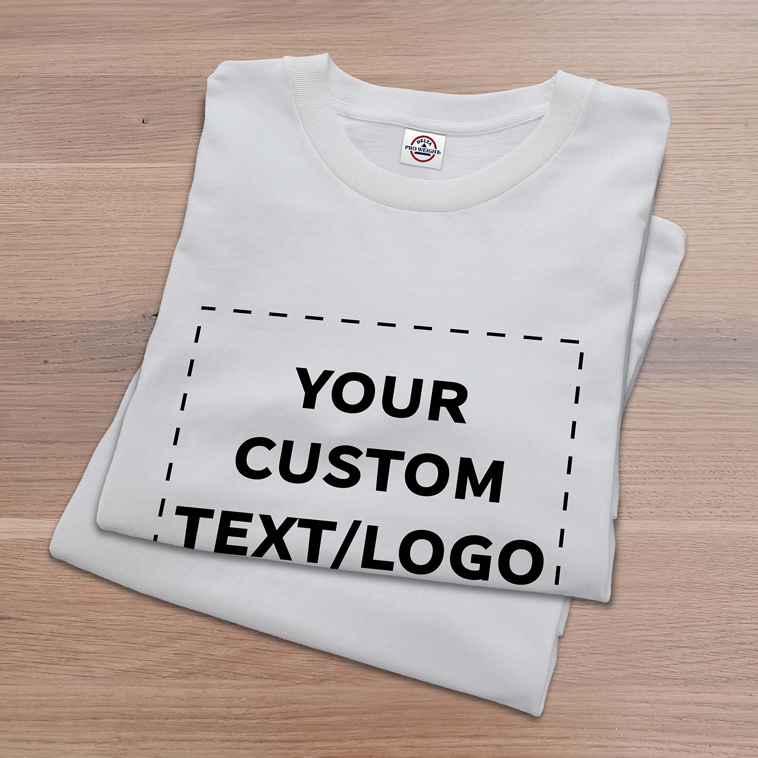 Delta Apparel Unisex Short Sleeve T-Shirts - Bulk Pack (12-Pack) | Customizable & Personalized | Comfort Fit Cotton Tees for Men & Women | Perfect for Team Events, Promotions & Casual Wear