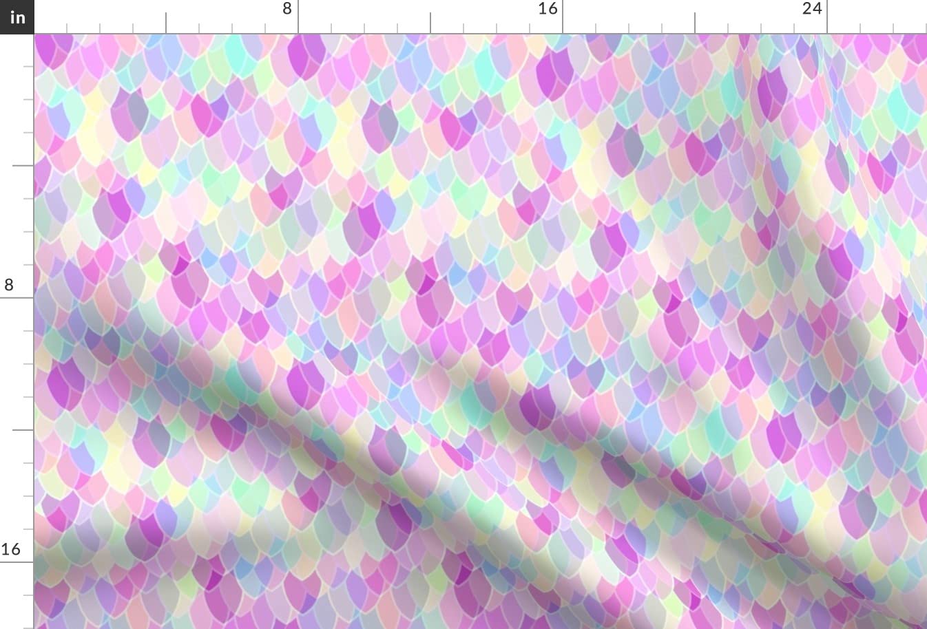 Rainbow Dragon Scales Fantasy Printed Minky Fabric by The Yard - Soft Plush Fabric for Sewing Baby Blankets, Quilt Backing & DIY Projects - Perfect for Nursery Decor, Costume Making & Fantasy Themed Crafts