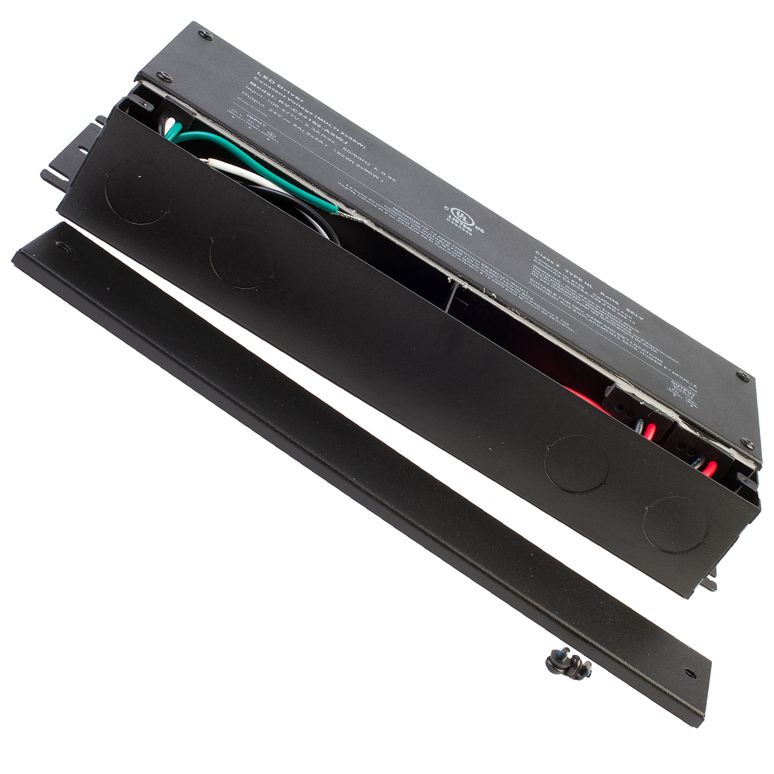 UL Listed 24V 192W LED Power Supply Driver - Class 2 Multi-Channel Output (96W x2) for LED Strip Lights - Perfect for Under Cabinet, Kitchen Lighting, and Tape Module Applications