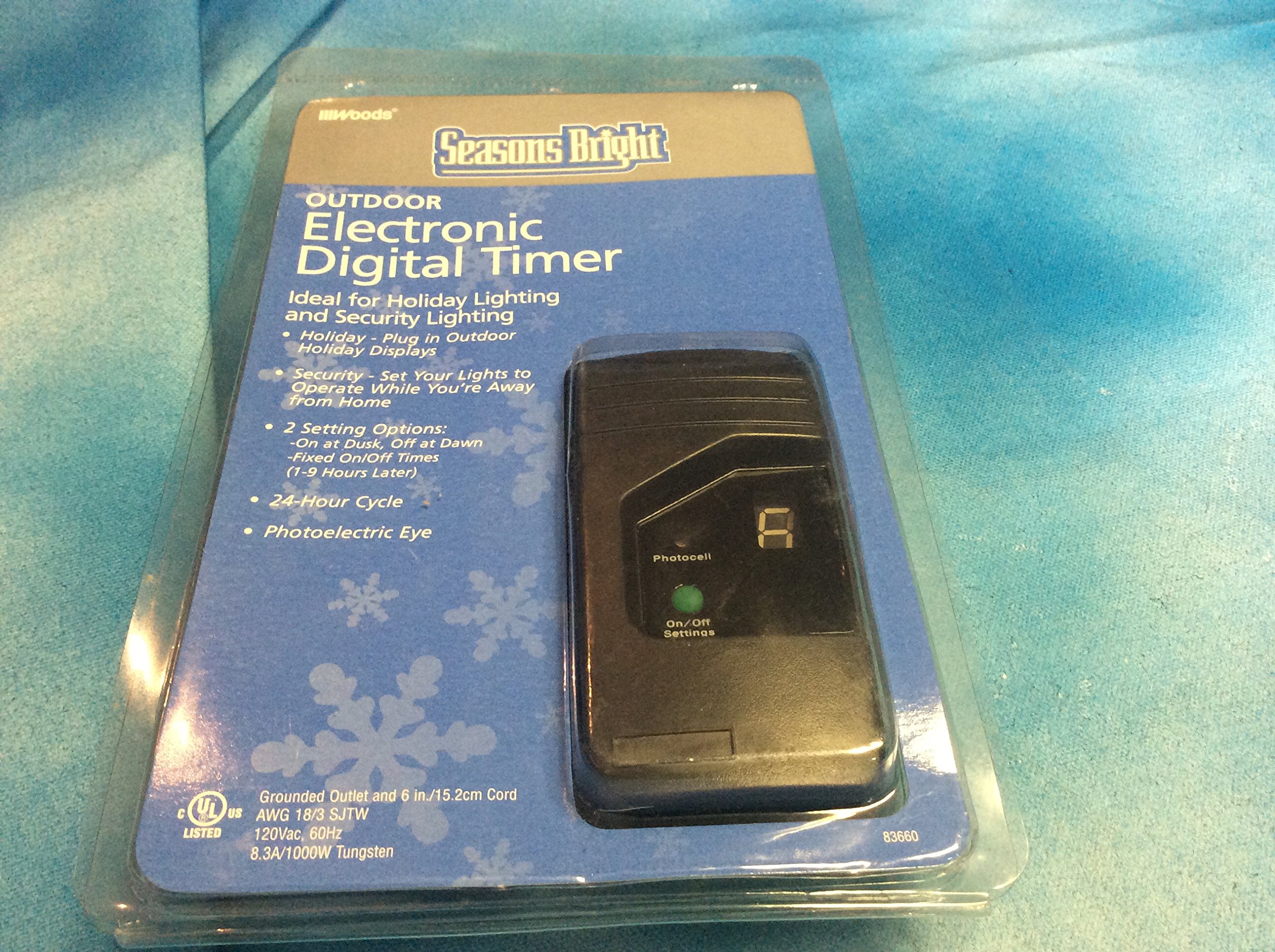 Outdoor Security Light Timer with Motion Sensor - Energy Efficient & Weatherproof for Garden, Patio, and Driveway Safety