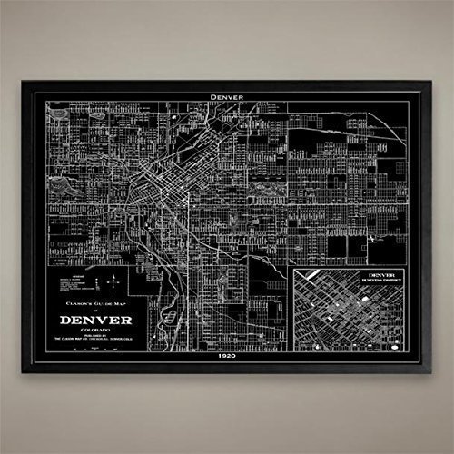 Denver Map Art Print - Wall Decor for Home & Office