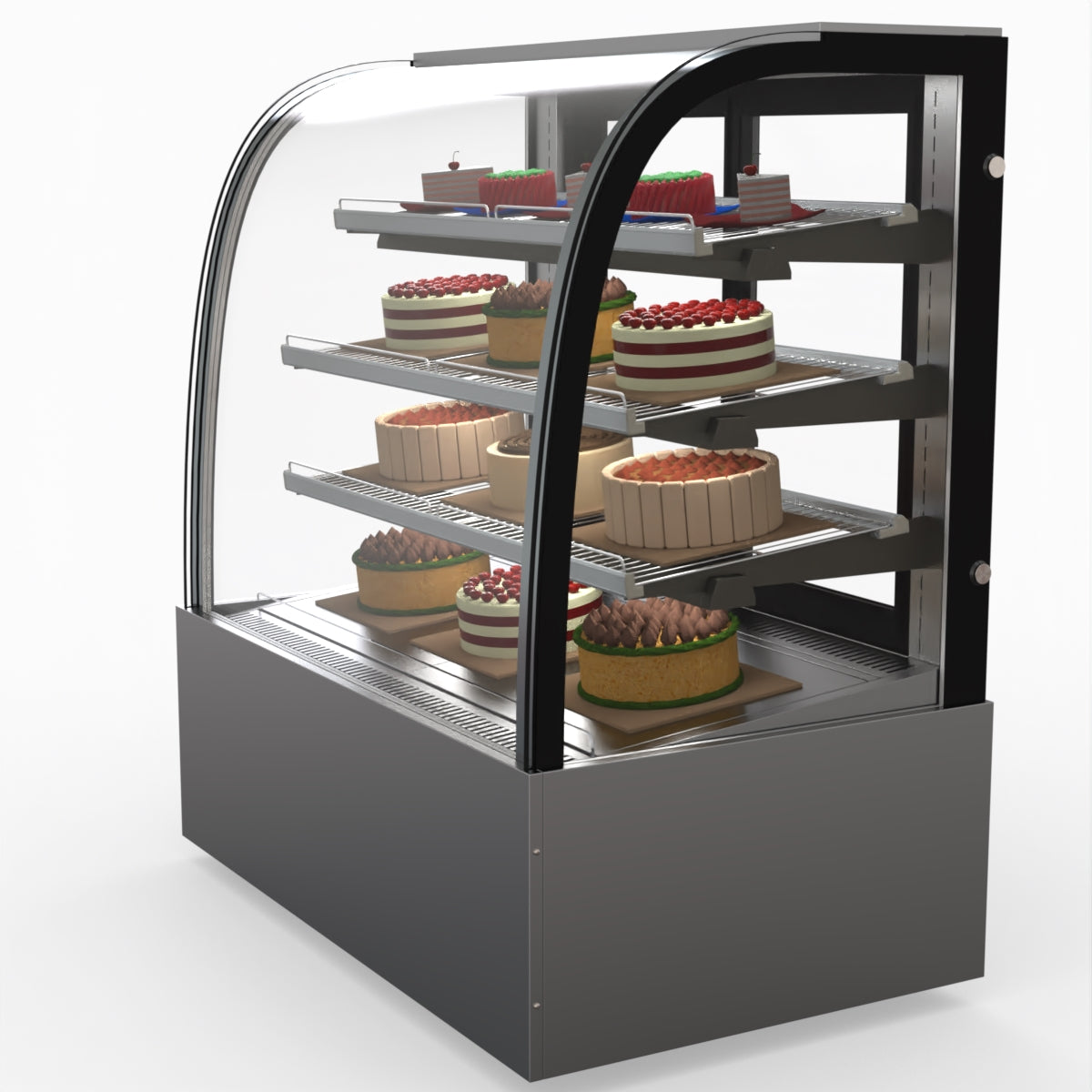 Bonvue SL840 Commercial Refrigerated Display Case - Perfect for Delis, Bakeries & Cafes to Showcase Fresh Food