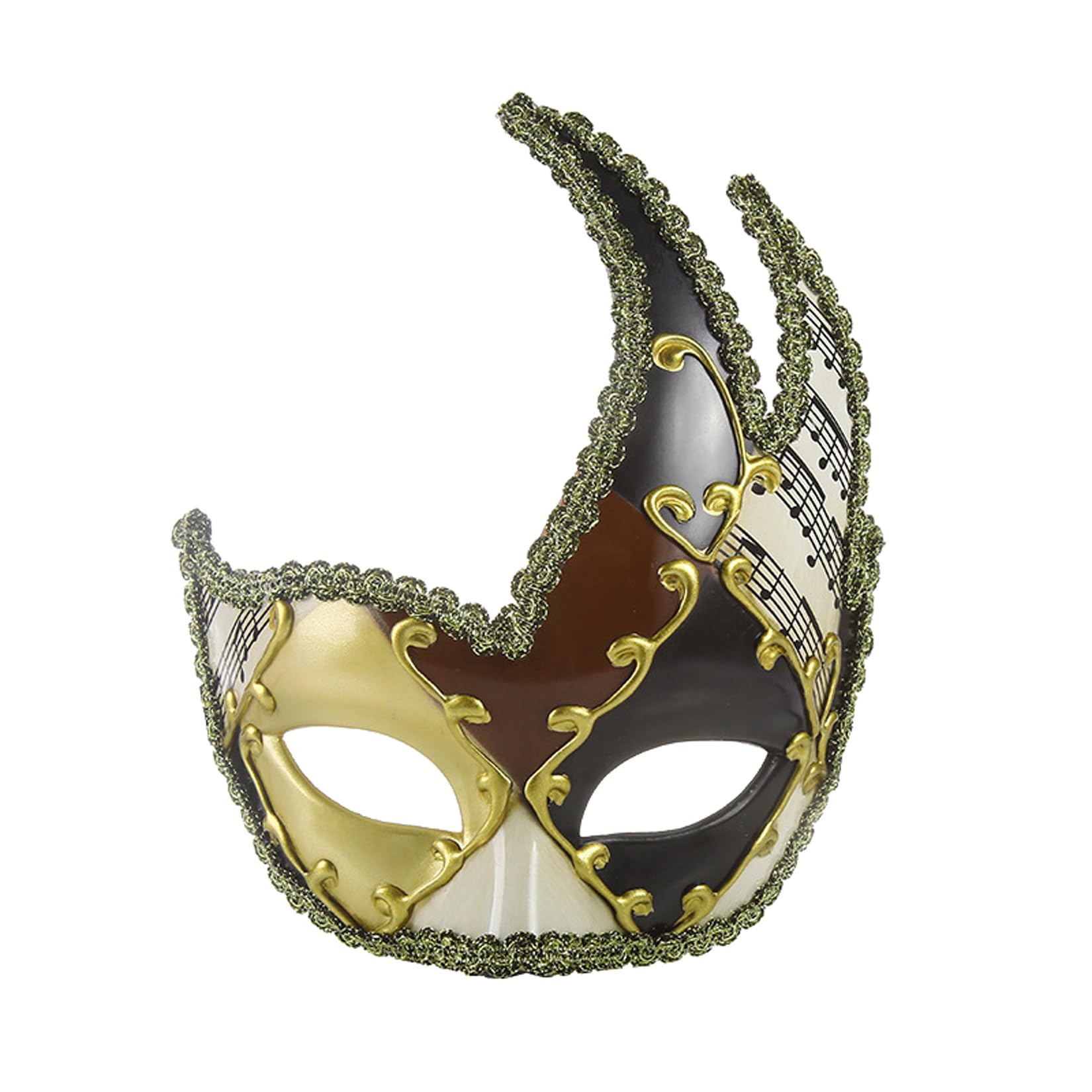 Stylish Men's Venetian Masquerade Mask - Vintage Carnival Costume Mask for Halloween, Cosplay & Mardi Gras Parties - Perfect for Themed Events & Costume Balls