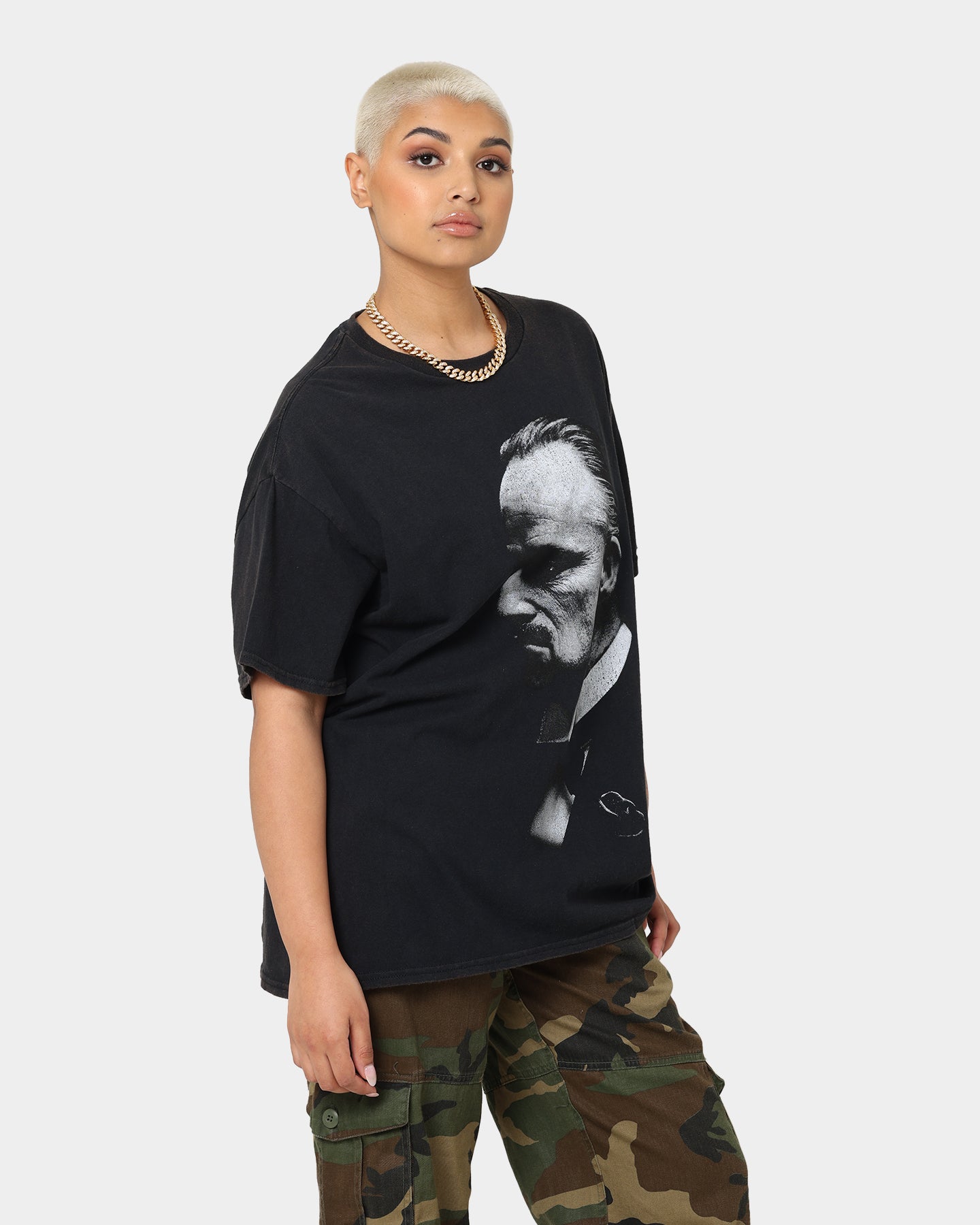 The Godfather Vintage T-Shirt - Black Wash Retro Graphic Tee - American Thrift - Perfect for Movie Fans, Casual Wear & Vintage Style Outfits