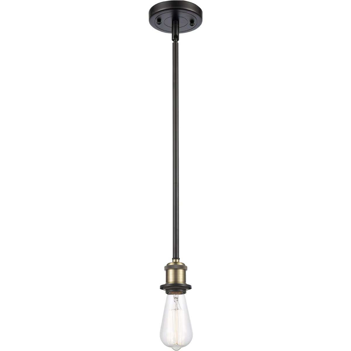 Innovations Lighting 516-1S-BAB-LED Modern LED Pendant Light - Single Bulb Fixture from Ballston Collection - Perfect for Kitchen Island, Dining Room or Entryway Lighting