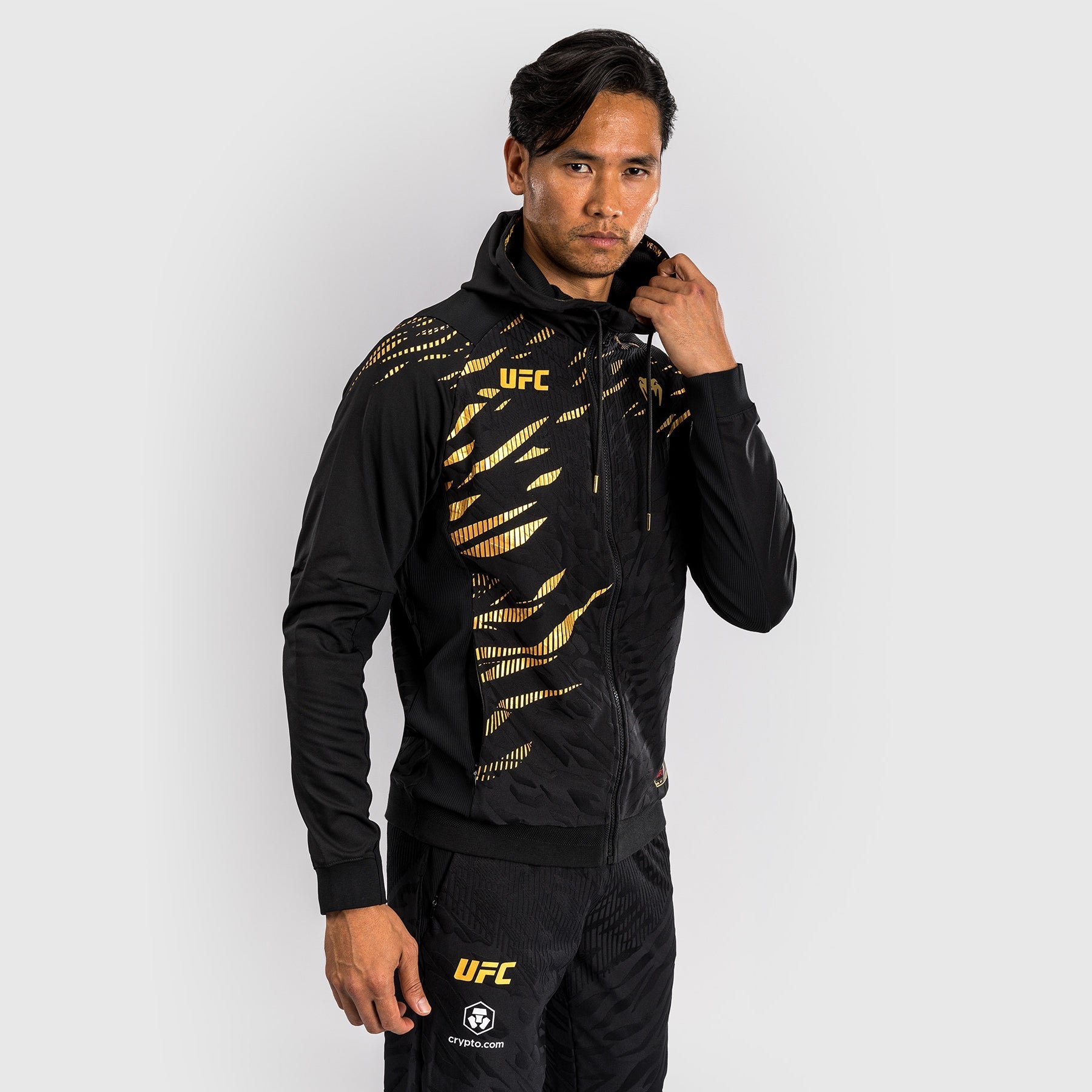 Venum UFC Fusion Authentic Fight Night Men's Walkout Hoodie - Champion Edition | MMA Training, Gym Workout & Casual Streetwear
