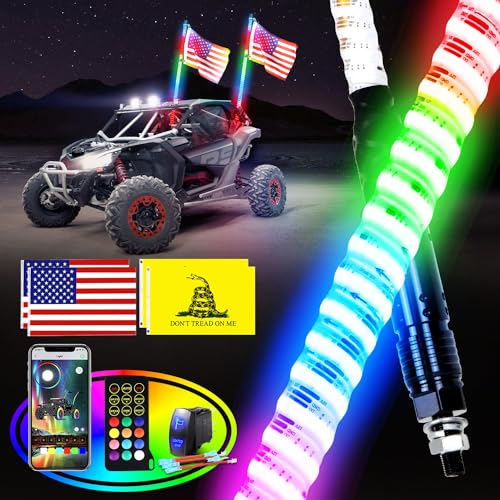 VIS-COB Whip Lights 3FT-2PCS