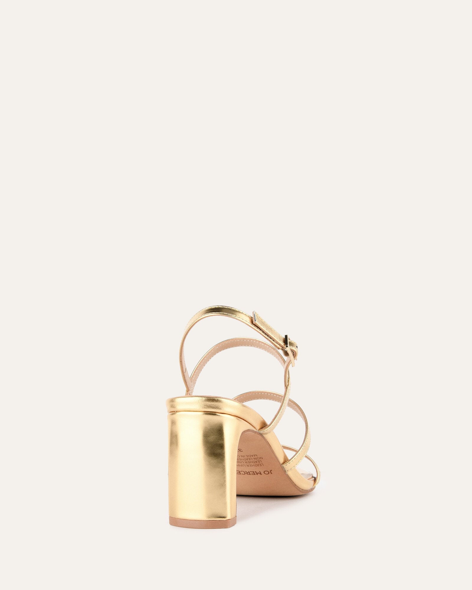 NIX Women's Mid Heel Sandals - Gold Patent Leather Strappy Summer Dress Shoes for Weddings, Parties & Date Nights