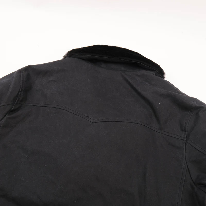Freenote Tollgate Black Waxed Canvas Jacket - Durable Men's Workwear for Outdoor & Casual Wear | Perfect for Hiking, Camping & Everyday Use