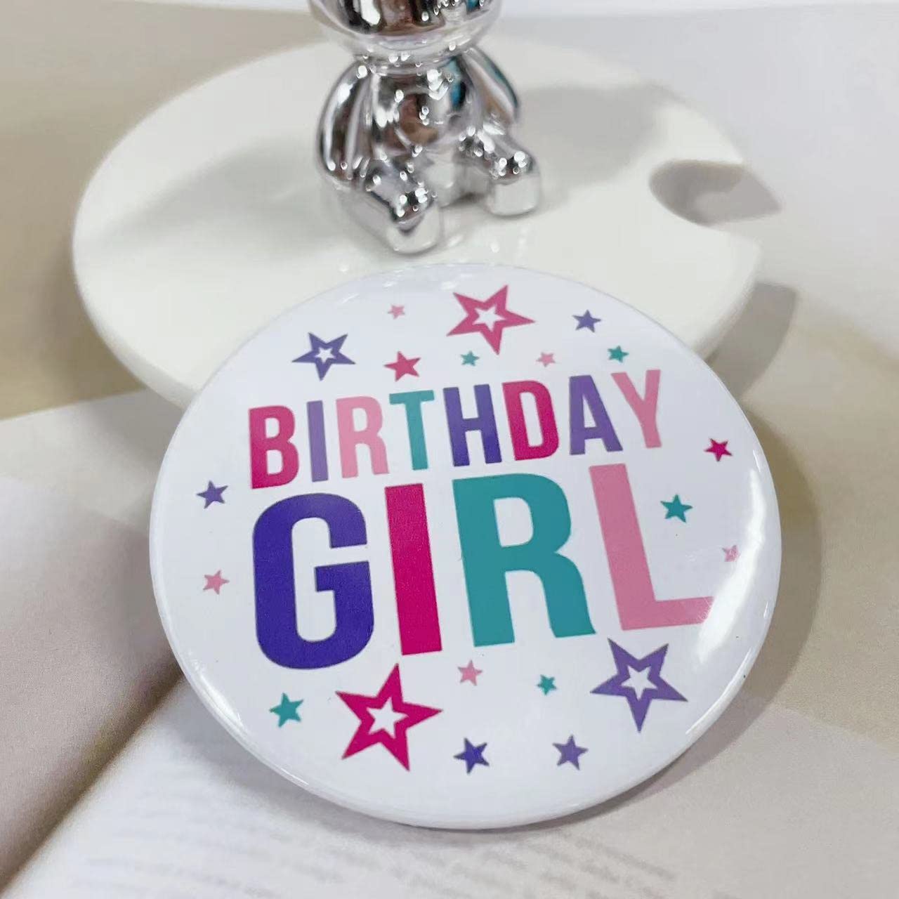 Birthday Button Pin - Fun Party Lapel Pin & Corsage Badge for Birthday Celebrations, Costume Accessories - Perfect for Birthday Parties, Office Celebrations & Special Events