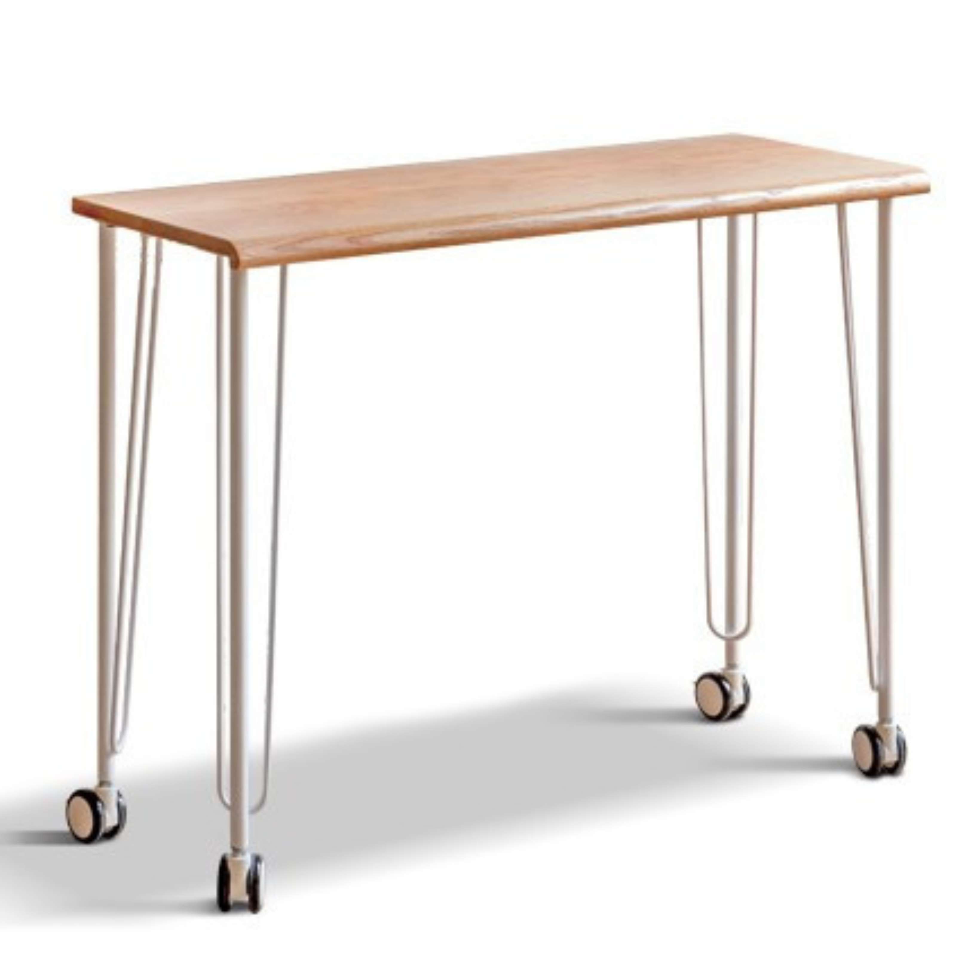 Solid Oak Wood Two-Tier Stackable Office Desk - Perfect for Home Office, Workspace & Small Business Use