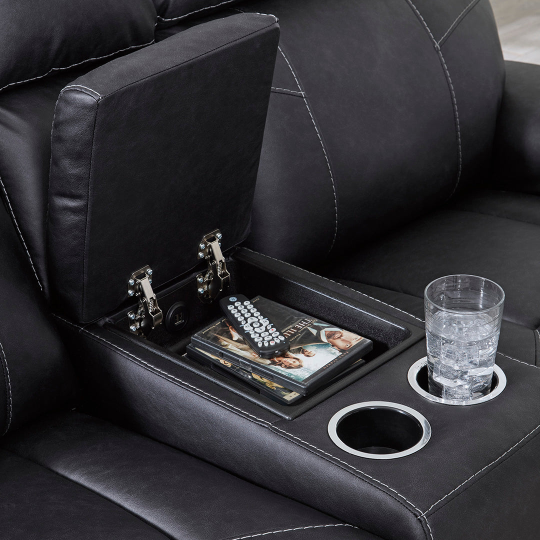 Montacute Reclining Loveseat with Console - Modern Comfort for Small Spaces, Living Room, Home Theater & Apartment Relaxation