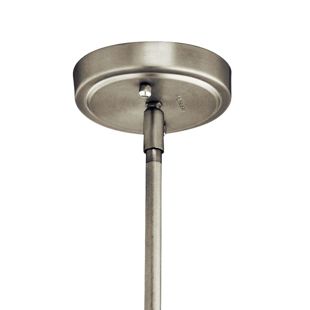 Modern Large Bell Shade Pendant Light Fixture - Clear Glass & Chrome Finish - Perfect for Dining Room, Kitchen Island, or Entryway Lighting