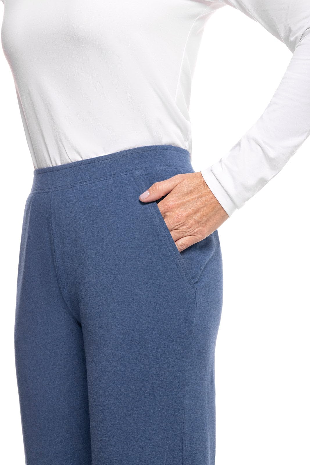Coolibar UPF 50+ Women's Sun Protective Café Ruche Pants - Lightweight Travel & Outdoor Hiking Pants for UV Protection