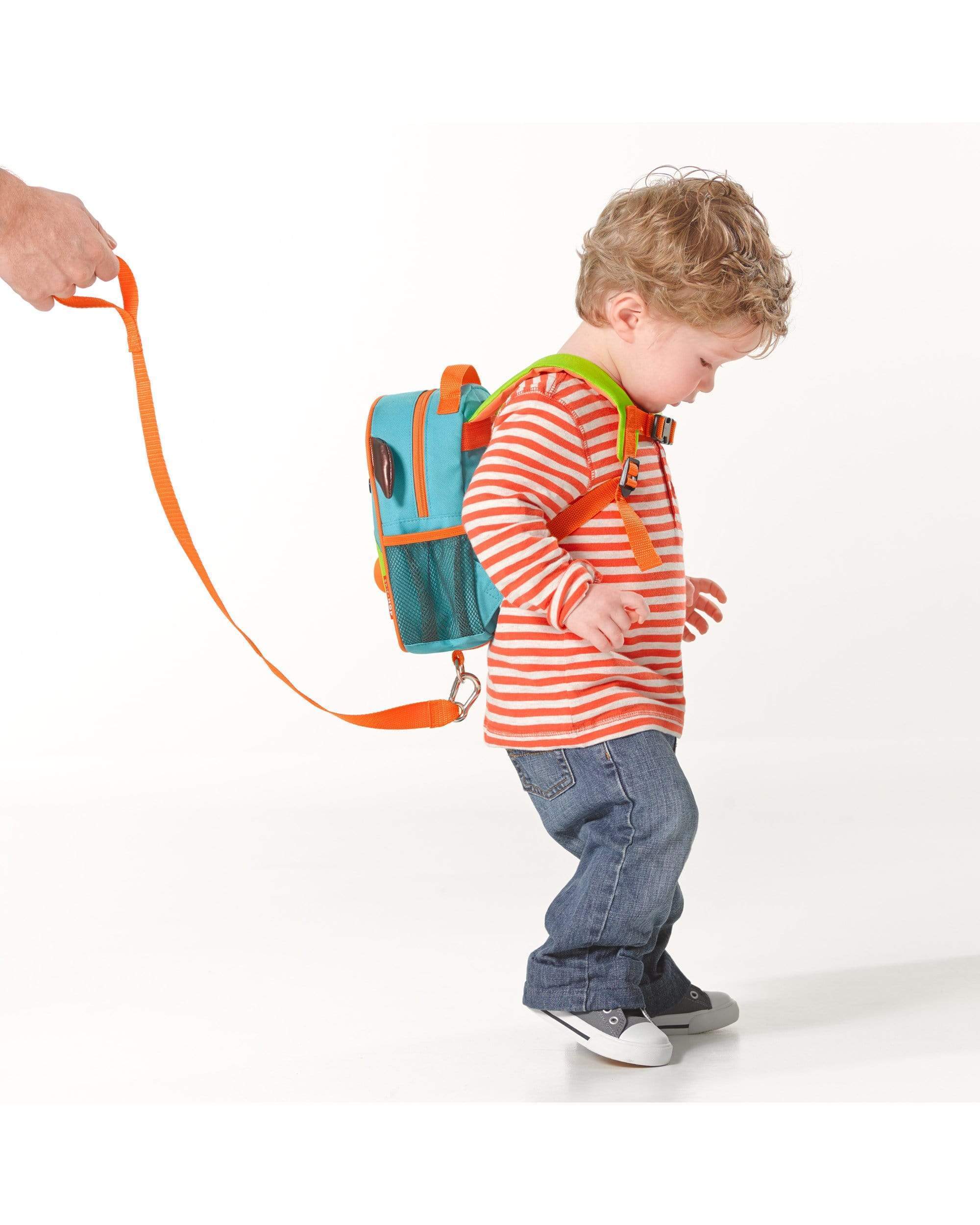 Skip Hop Zoo Mini Backpack with Safety Harness for Toddlers - Cute Animal-Themed Kids Travel Bag for Daycare, Preschool & Outdoor Adventures